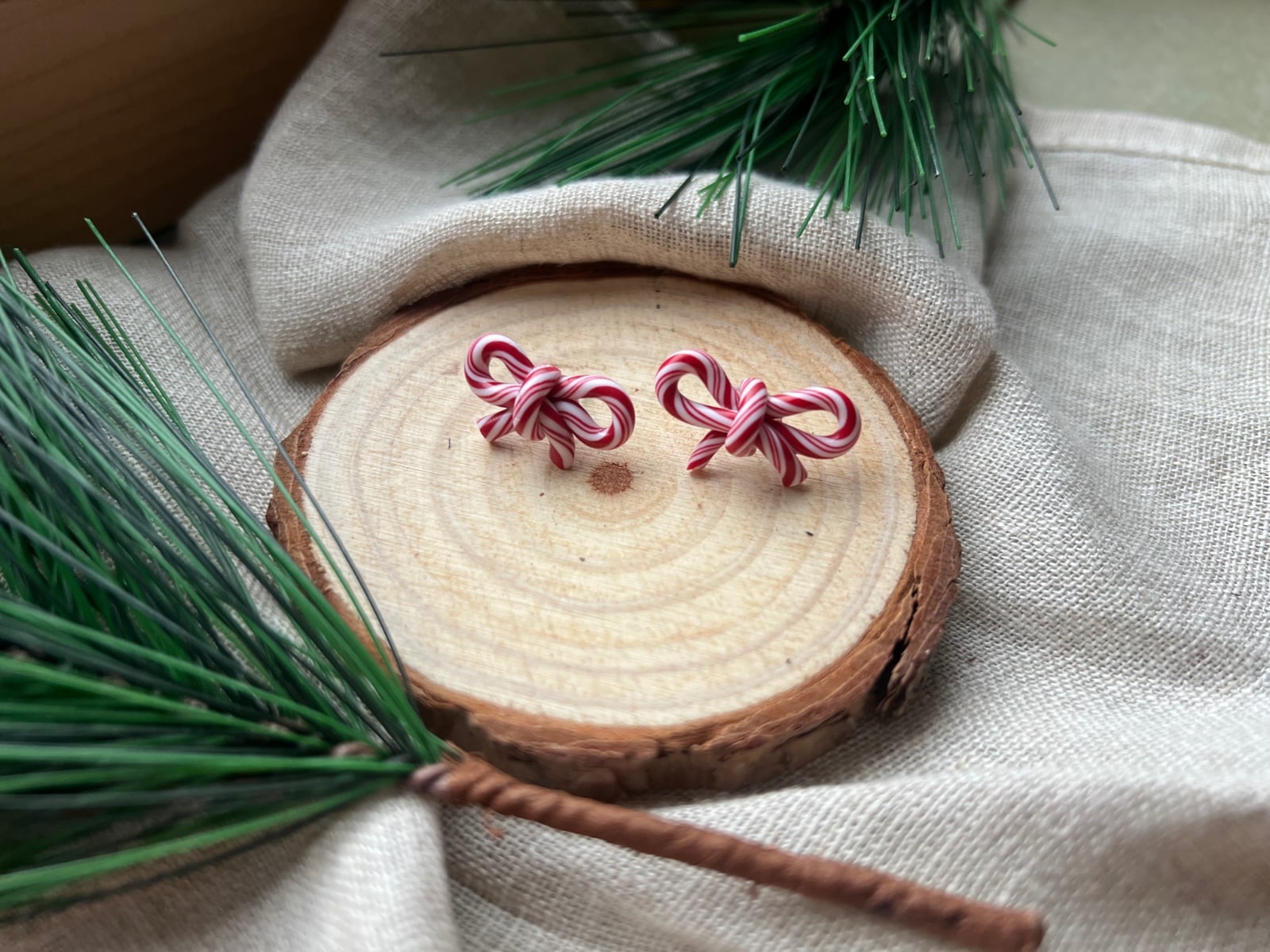 Zuurstok strik oorbellen