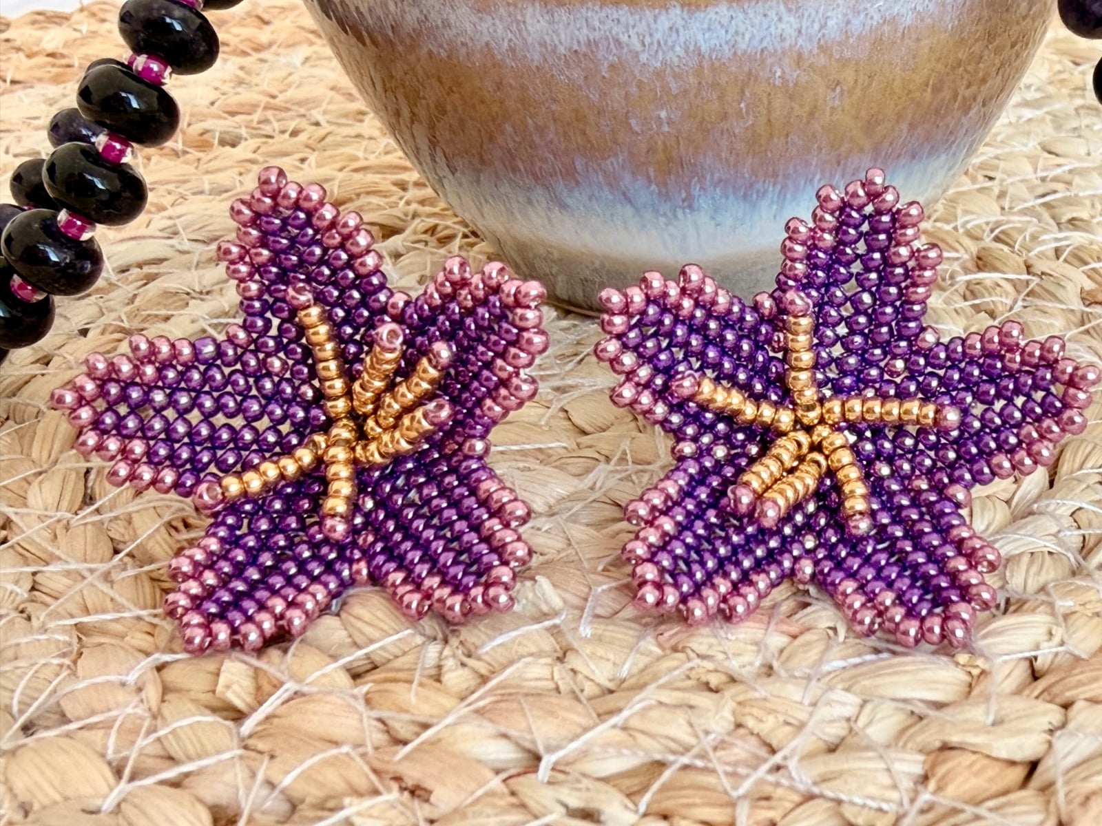 Handgemaakte bloemen oorbellen – cute en kleurrijk