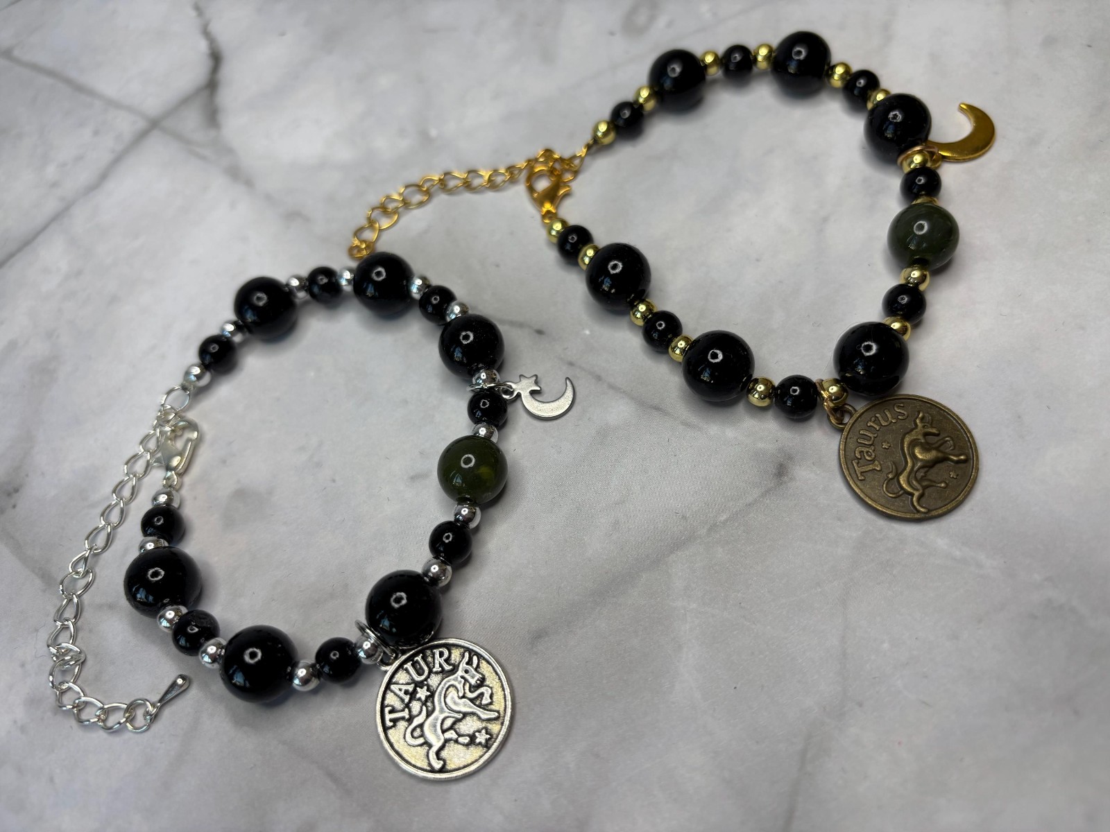 Sterrenbeeld armbandje Stier - uniek cadeau - verkrijgbaar in zilver of goud