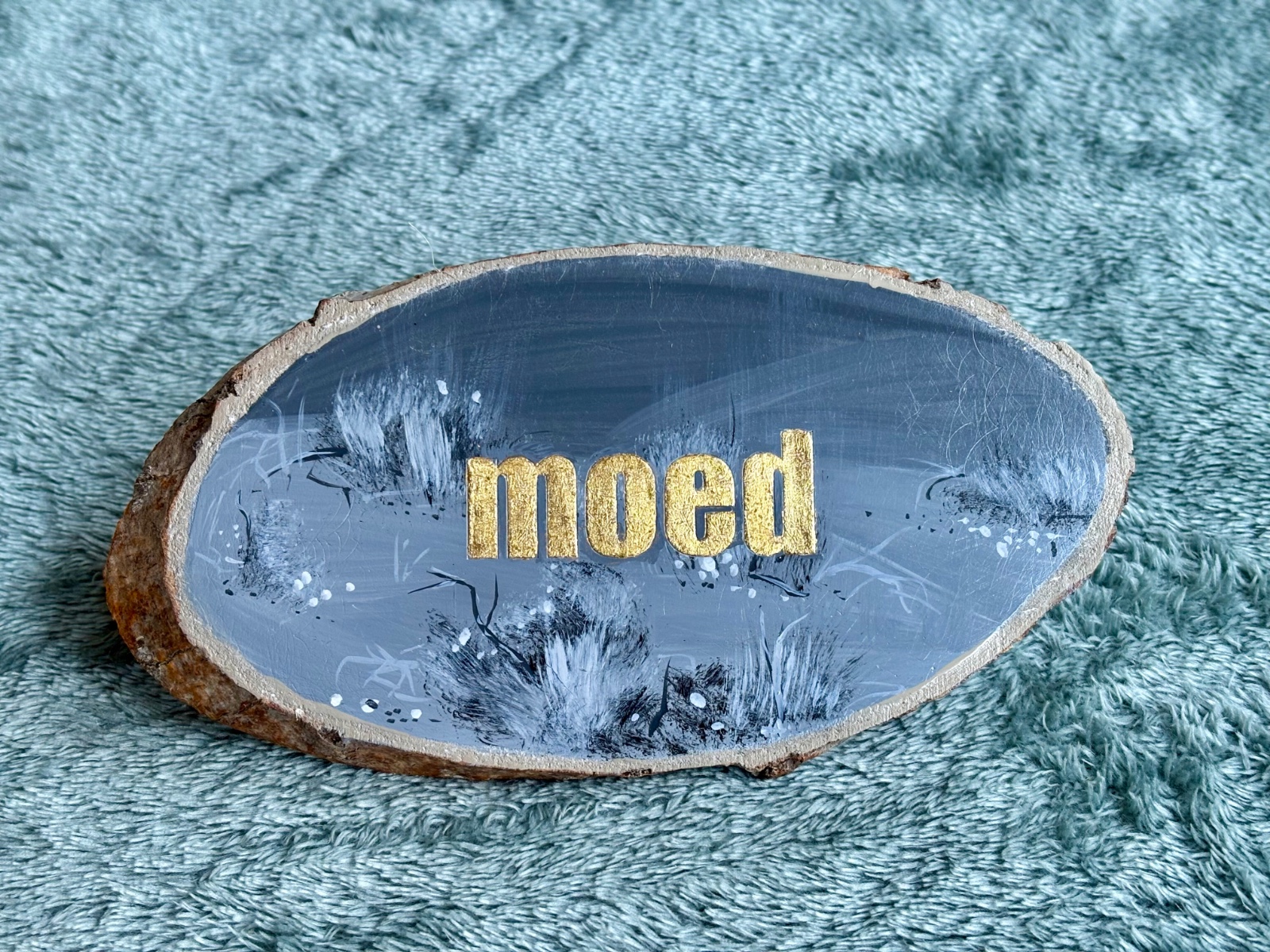 Handgeschilderd inspiratie bordje ‘Moed’ - 121280 Handgeschilderd inspiratie bordje ‘Moed’