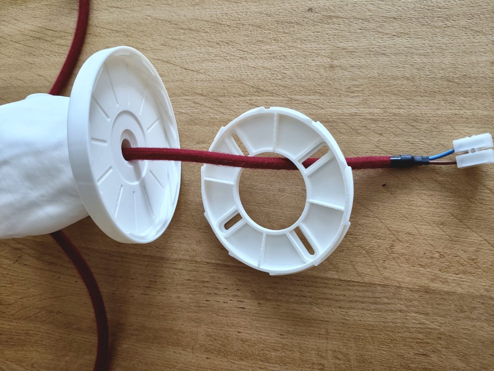 Plafondlamp in handvorm - Clutch - Bordeaux