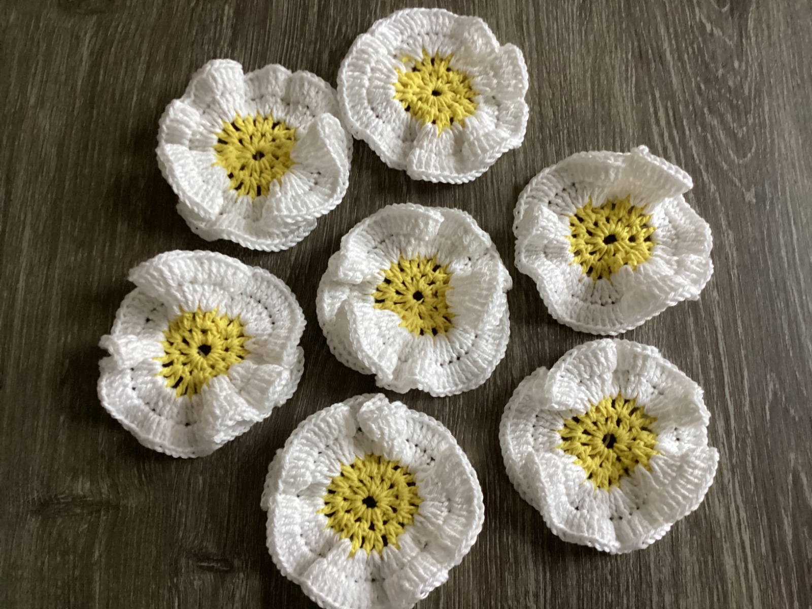 Gehaakte margrietjes - 139855 Gehaakte margrietjes