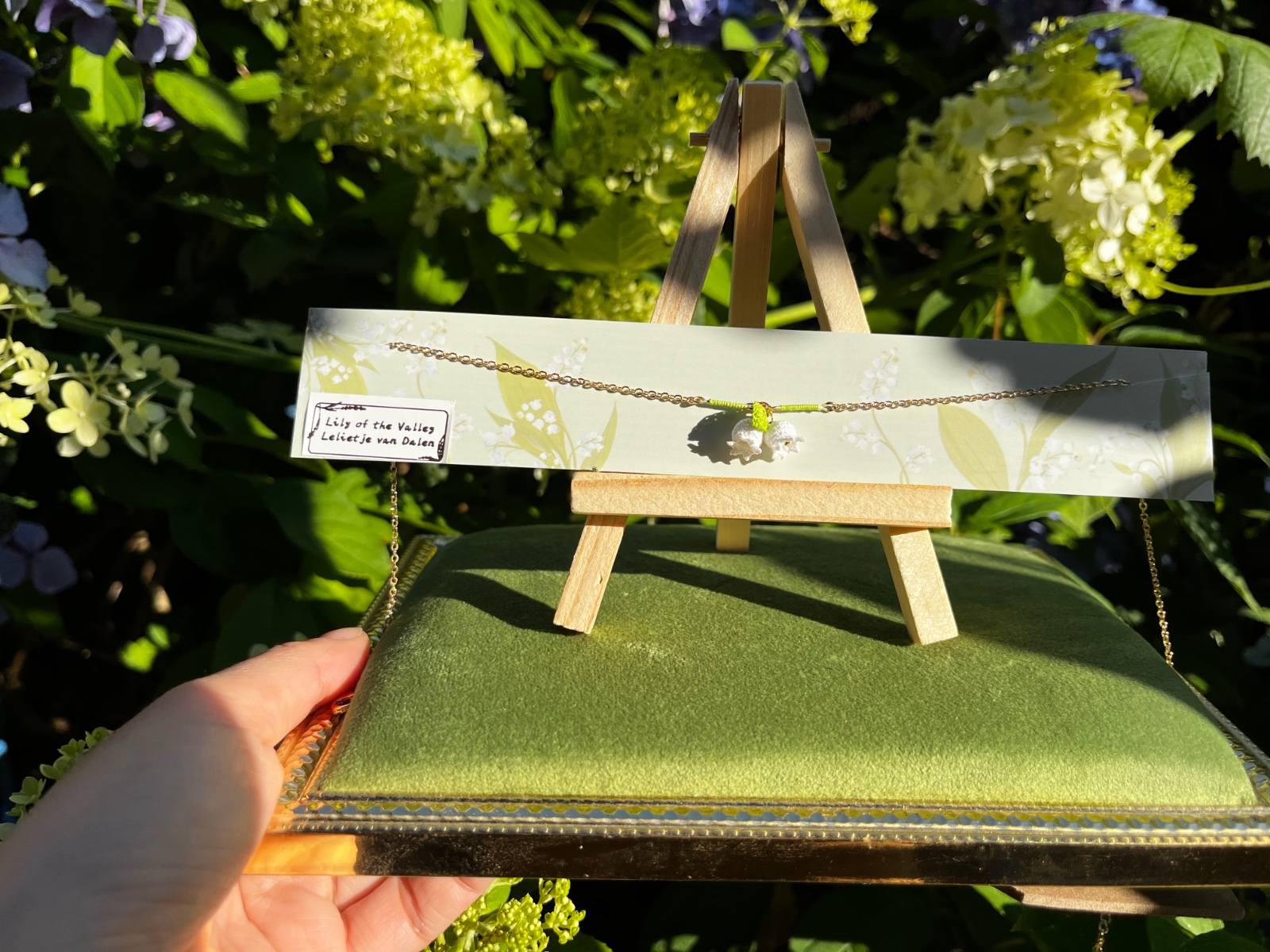Micro gehaakte lelietje-van-dalen ketting - 138780 Micro gehaakte lelietje-van-dalen ketting