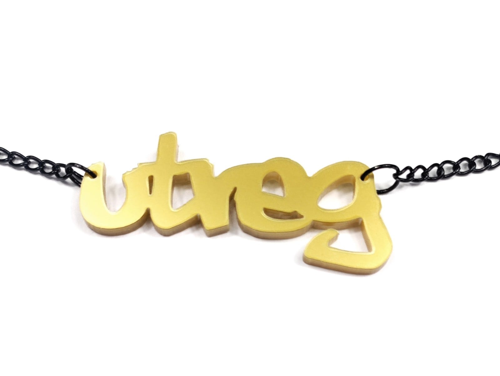 Utreg! naamketting goud