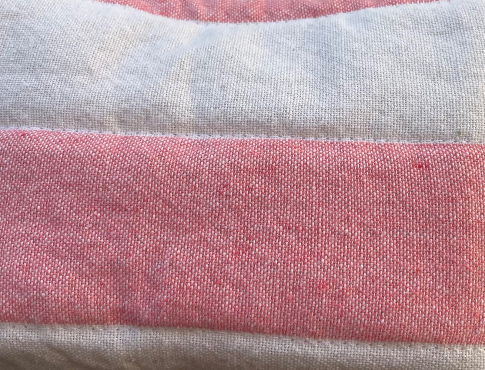 Handgemaakte make-up tas van katoen – gevoerd & gewatteerd – 4 mediterrane kleuren