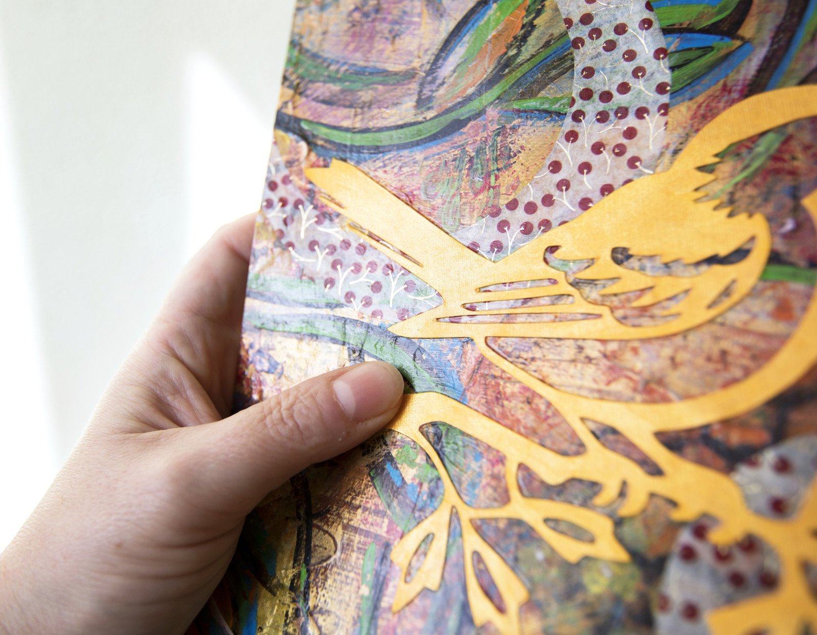 Nature spiral - 83846 Nature spiral - collage en schilderij in lijst