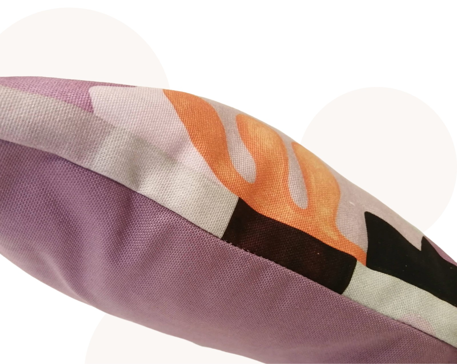 Handgemaakt kussen met fantasie print - Lila - 106150 Handgemaakt kussen met fantasie print - Lila