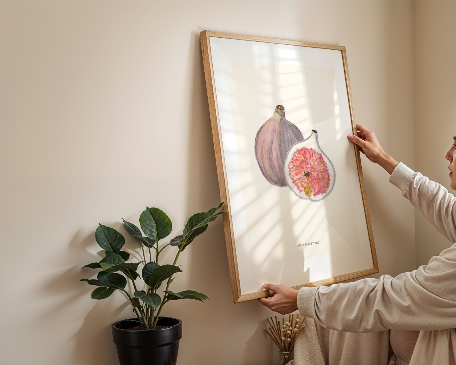 Vijgen Art Print | Botanische Fruit Poster – Anna-Mae Studio - 90824 Vijgen Art Print | Botanische Fruit Poster – Anna-Mae Studio