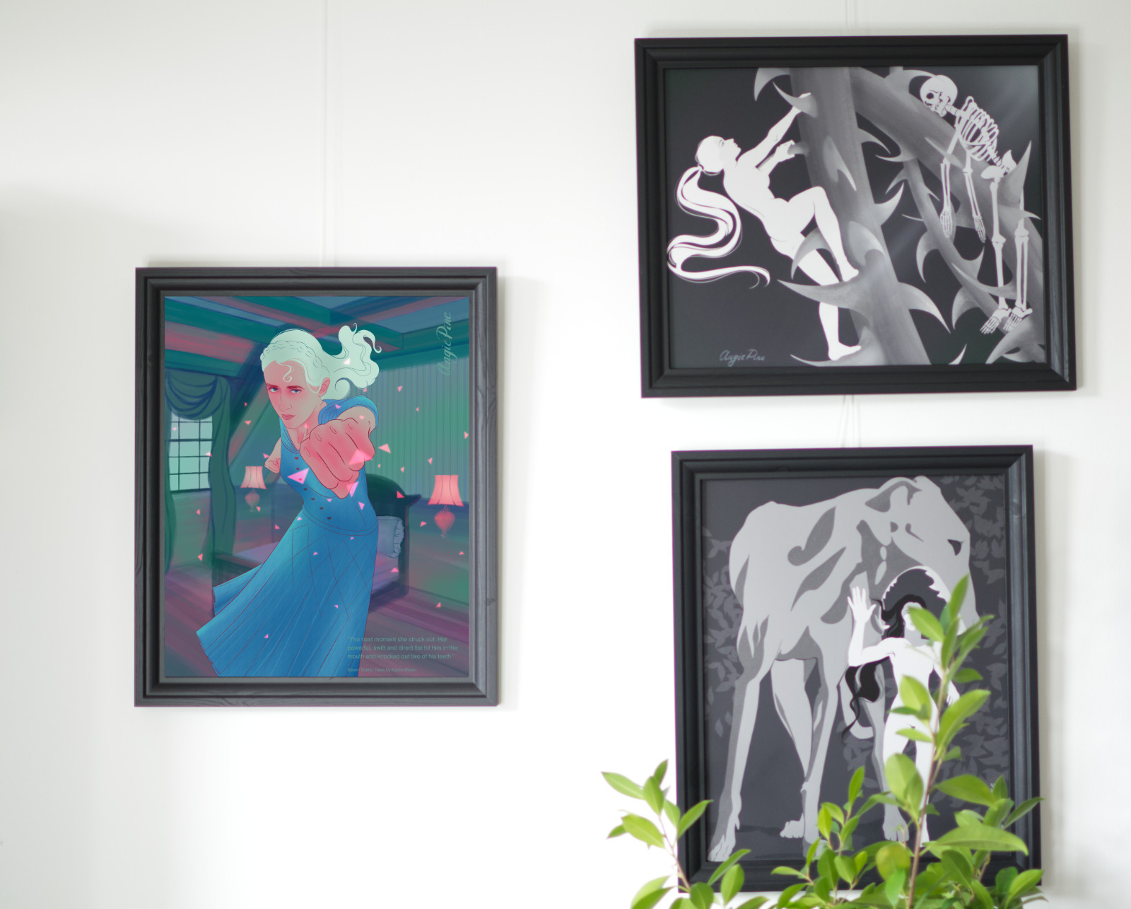 Athena, boekillustratie voor Seven Gothic Tales van Karen Blixen, 40 x 50 cm, kunstprint