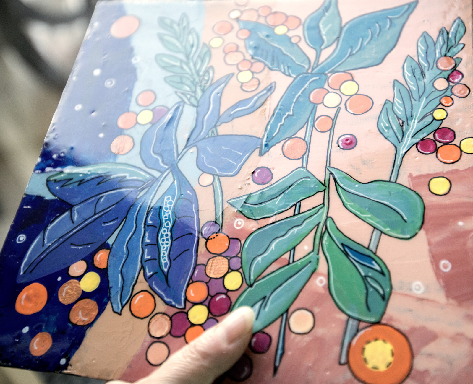 Botanische Abstract, Avond - 99513 Botanische Abstract, Avond