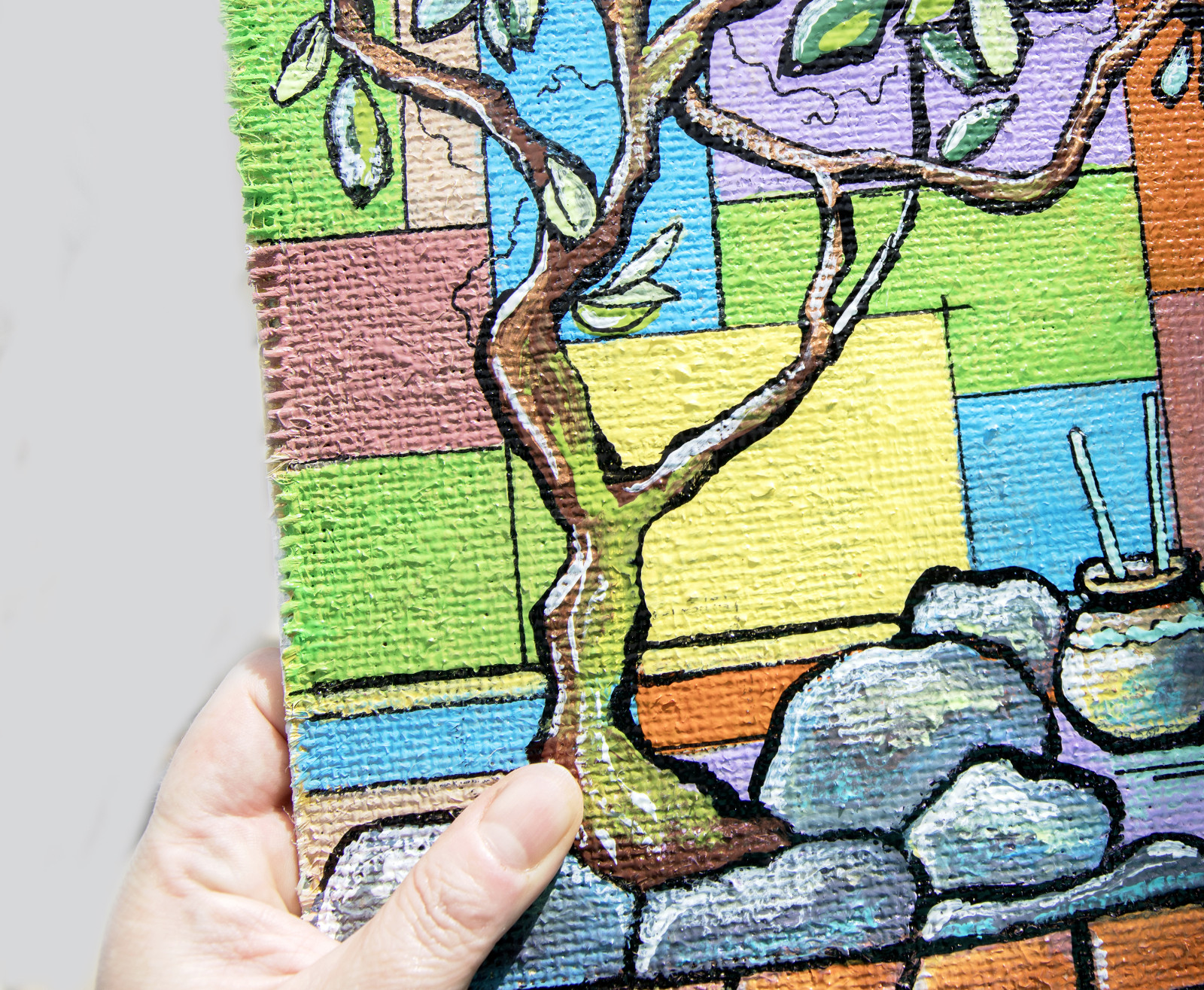 Balans home, Garden - 83796 Balans home, Garden - schilderij op doek in lijst