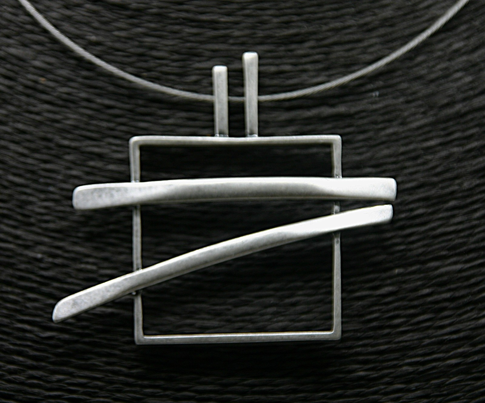 Arrow Square ketting met hanger