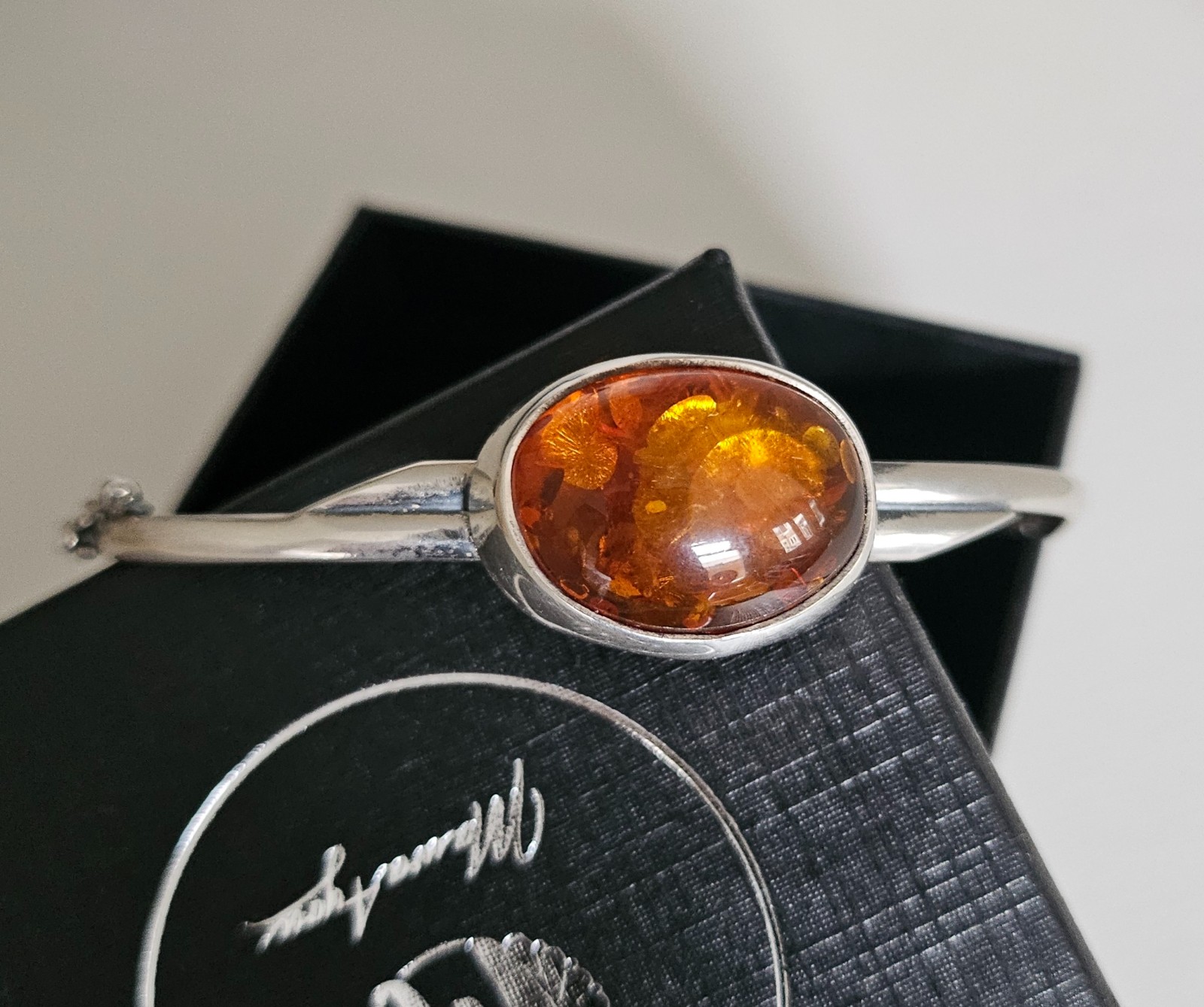 Zilveren 925 armband met Baltische Amber – uniek sieraad uit Polen - 148305 Zilveren 925 armband met Baltische Amber – uniek sieraad uit Polen