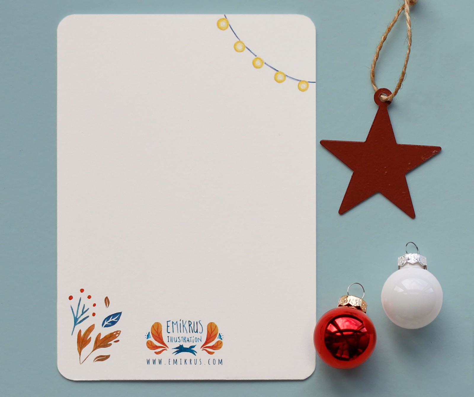 Kerstkaart Tropische Kas