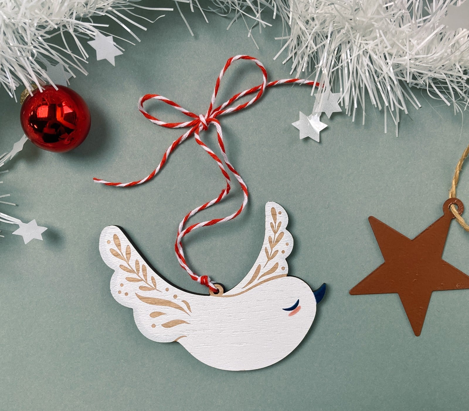 Kersthanger Hout Duif - 108097 Kersthanger Hout Duif