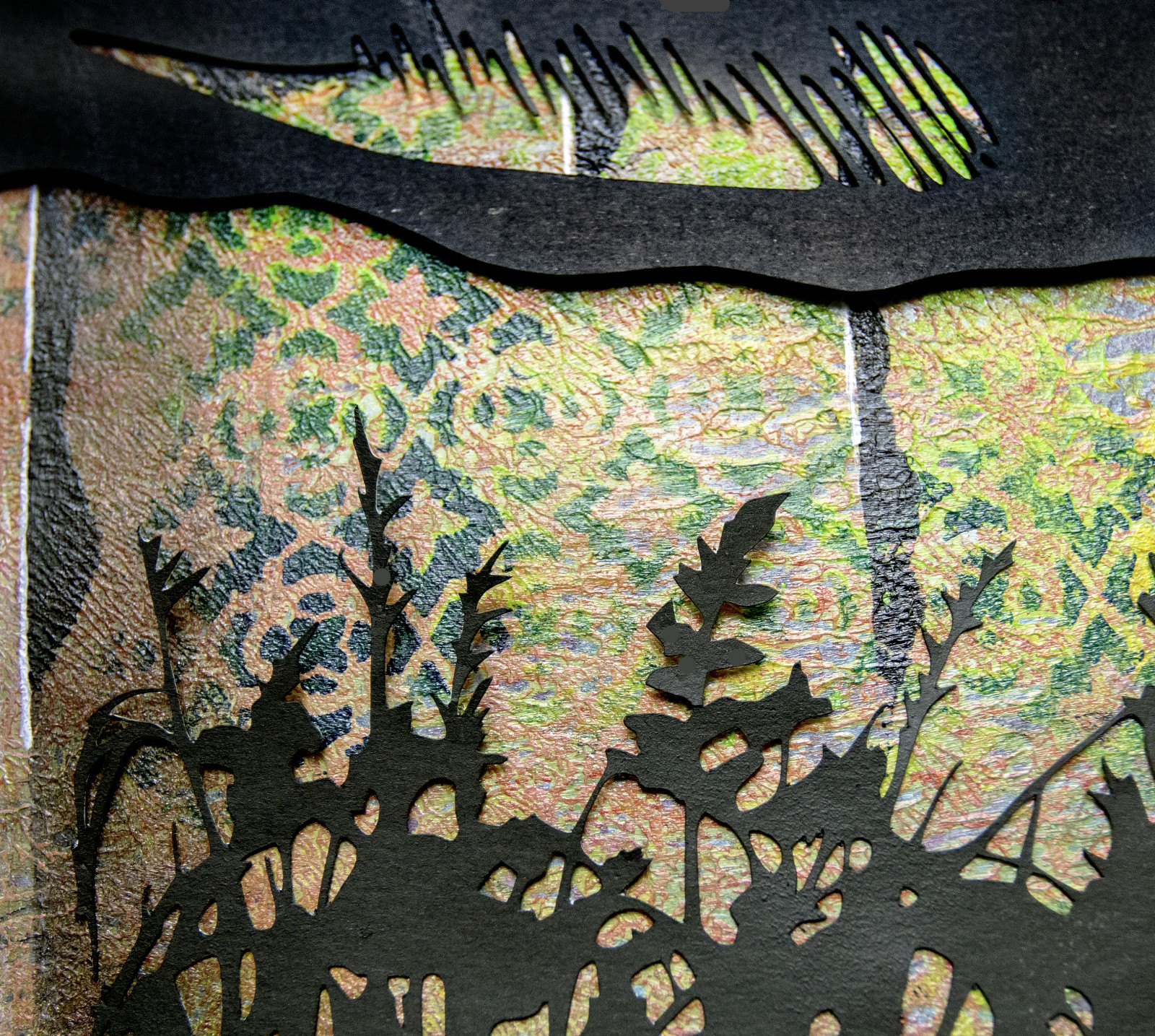 Silhouet van een plattelandslandschap