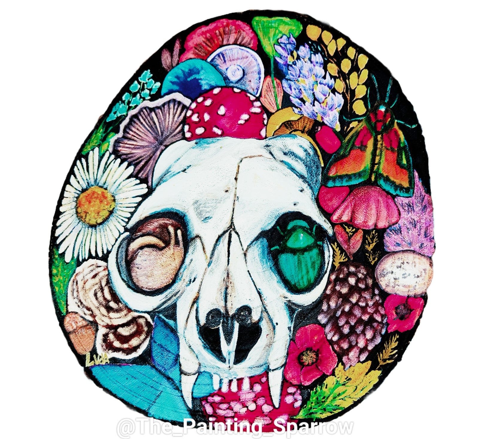 Times Are Changing – Origineel Acrylschilderij op Houtschijf | Natuur Geïnspireerde Kunst | Symbolisch Kunstwerk