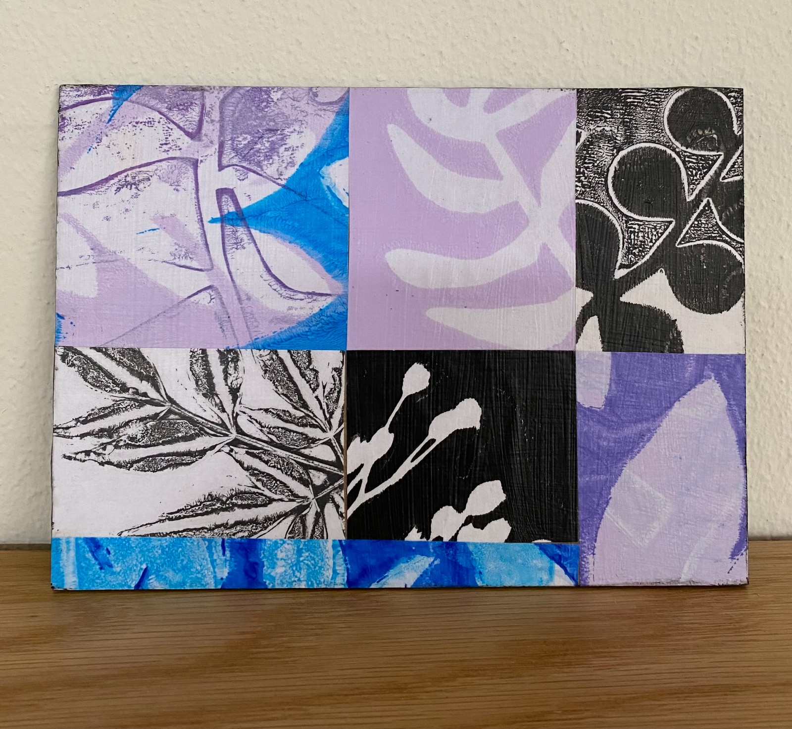 Houten monotype kaart