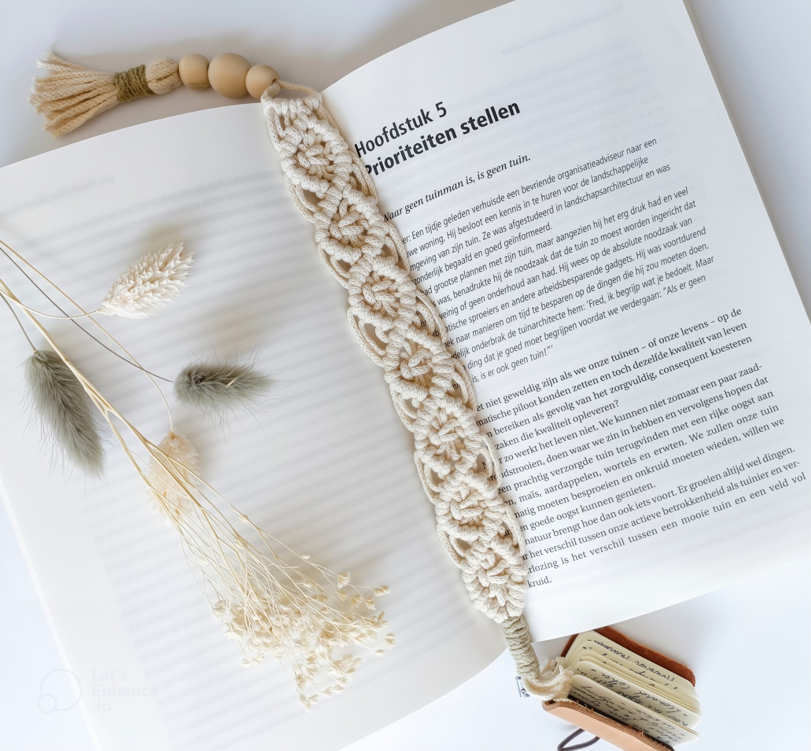 Handgemaakte boekenlegger