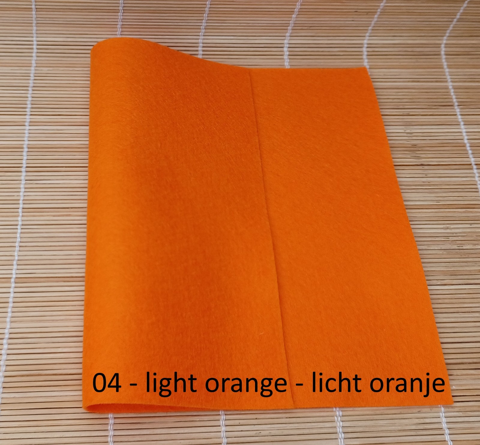 Wollen vilt set Herfstkleuren - 144047 Set van 8 lapjes wollen vilt in Herfstkleuren