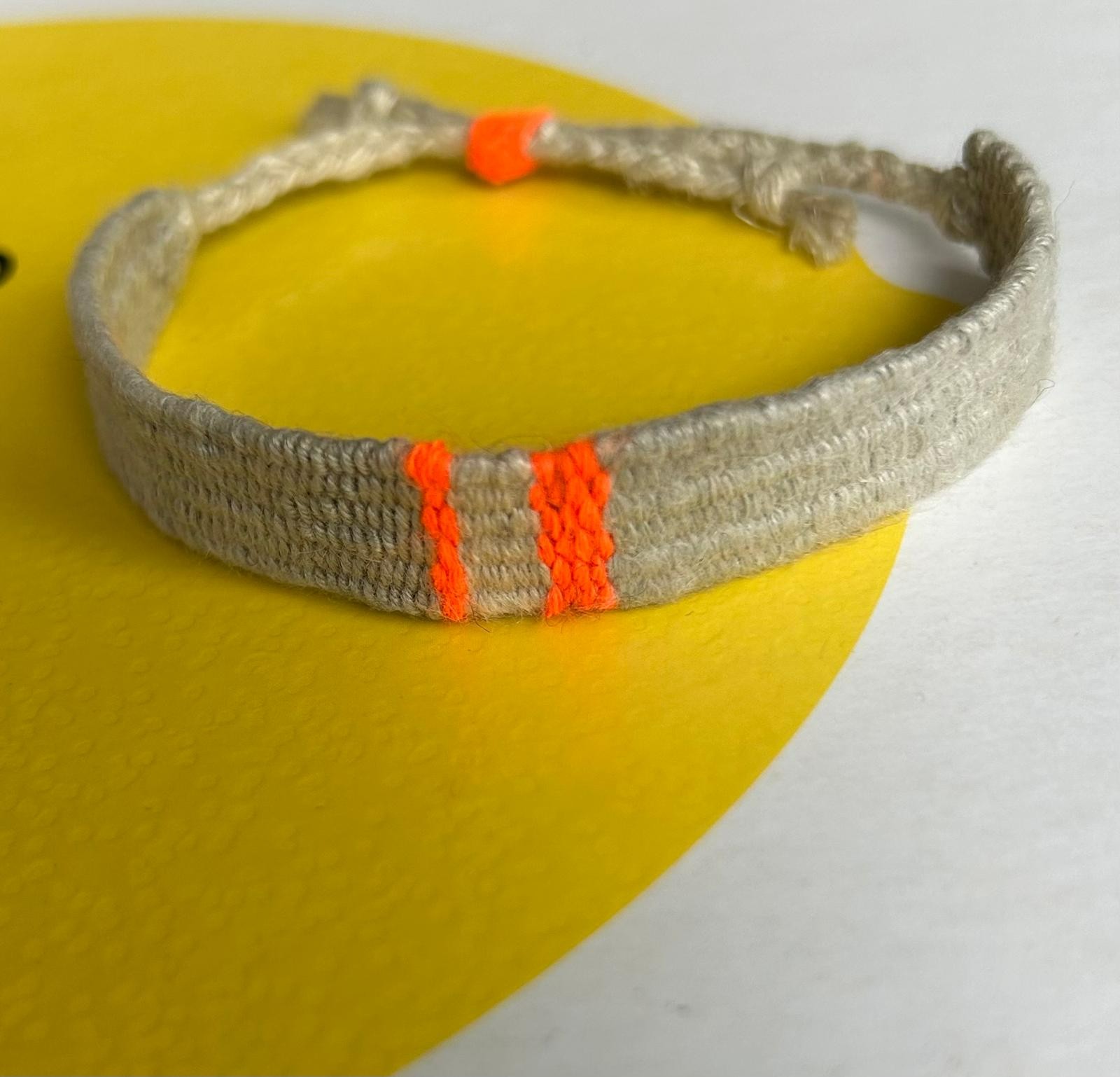 Linnen geweven armband
