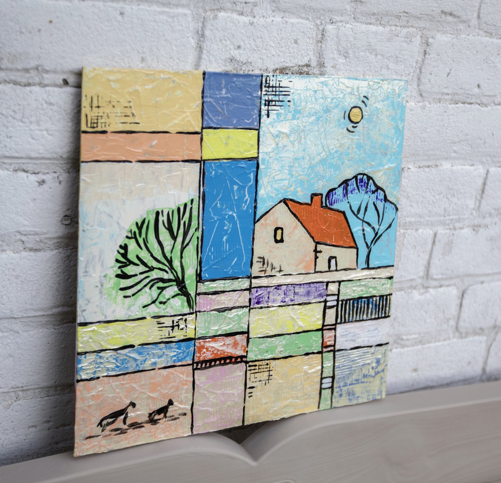 Relief landscape - schilderen