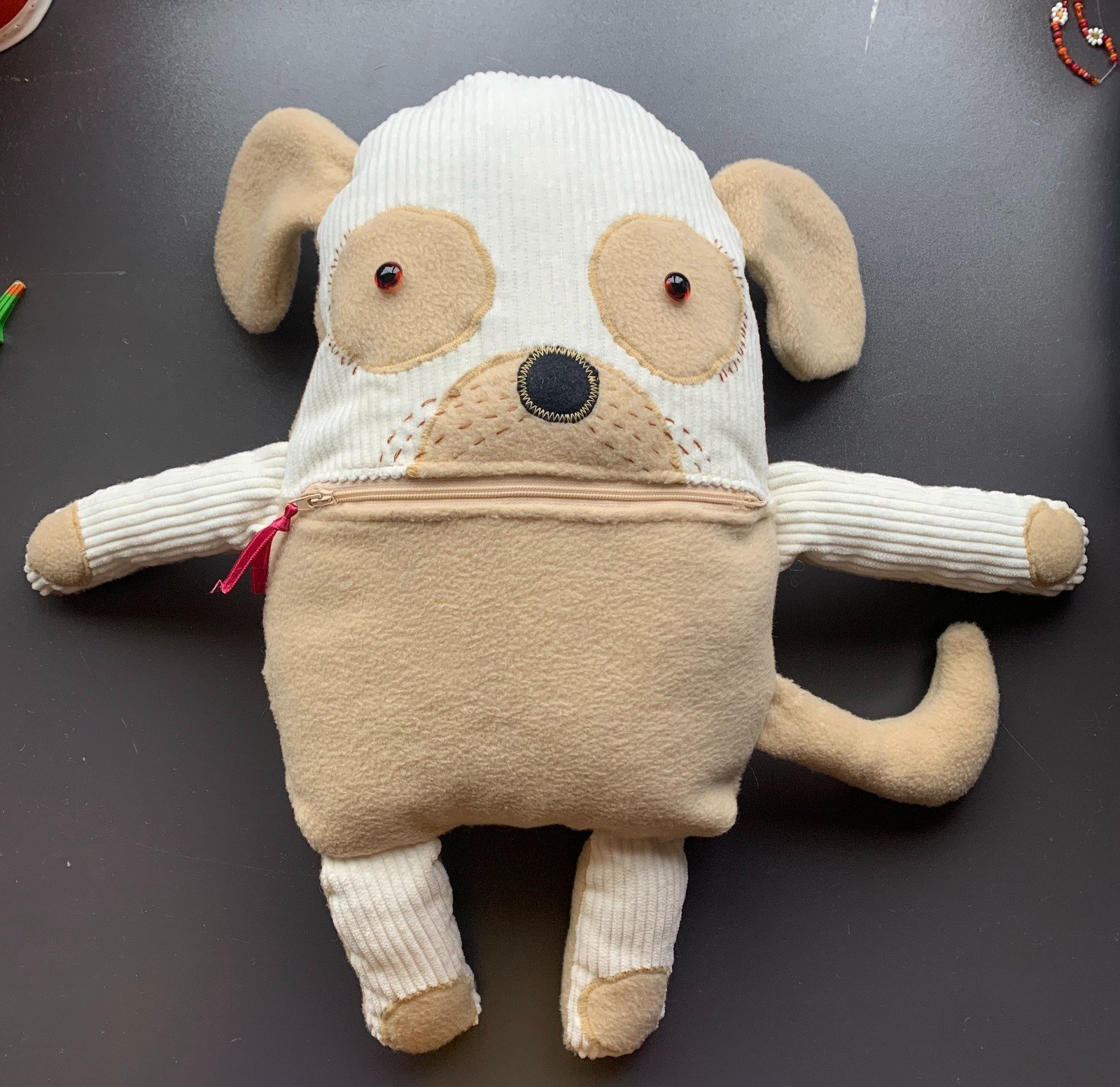 Zorgenvriendje op bestelling gemaakt