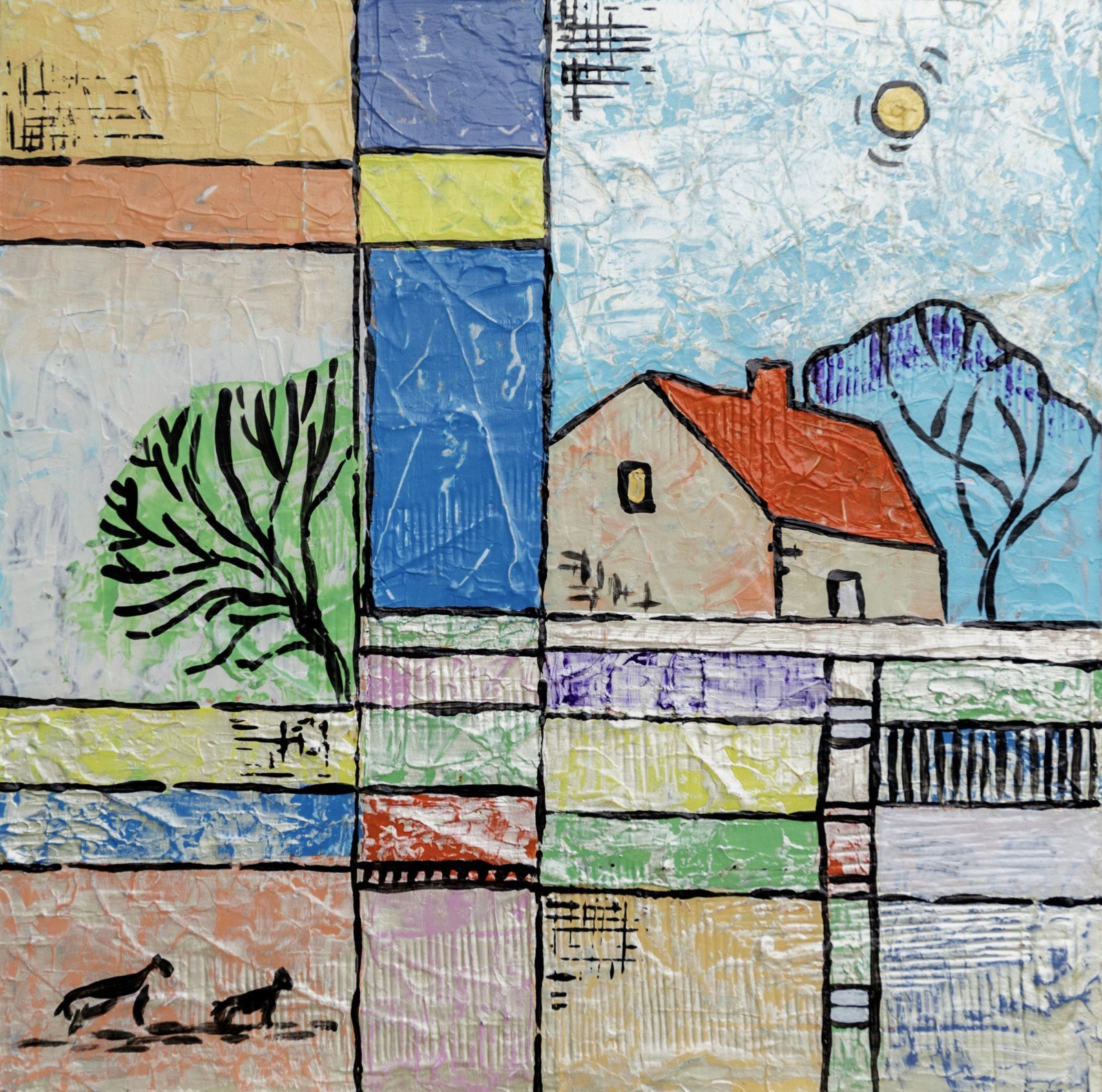 Relief landscape - schilderen