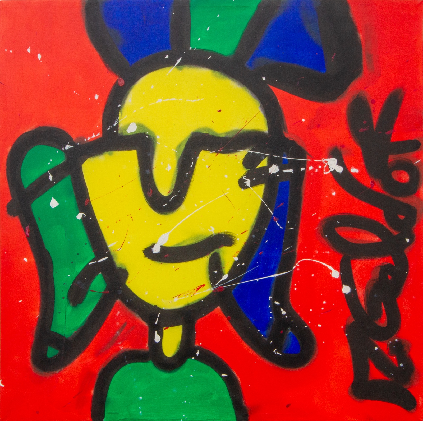 Schilderij Sok mannetje - 129829 Schilderij Sok mannetje