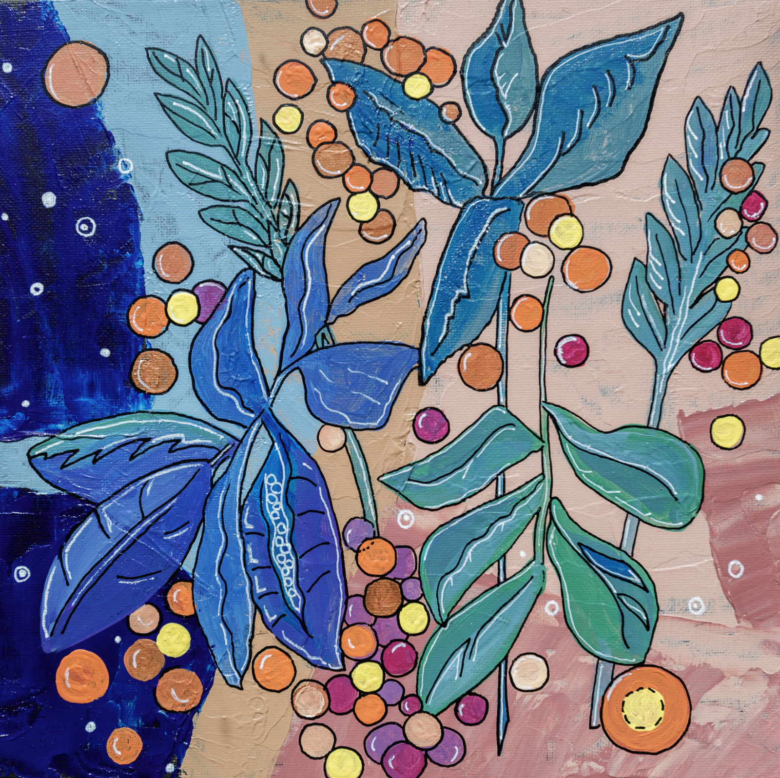 Botanische Abstract, Avond - 99514 Botanische Abstract, Avond