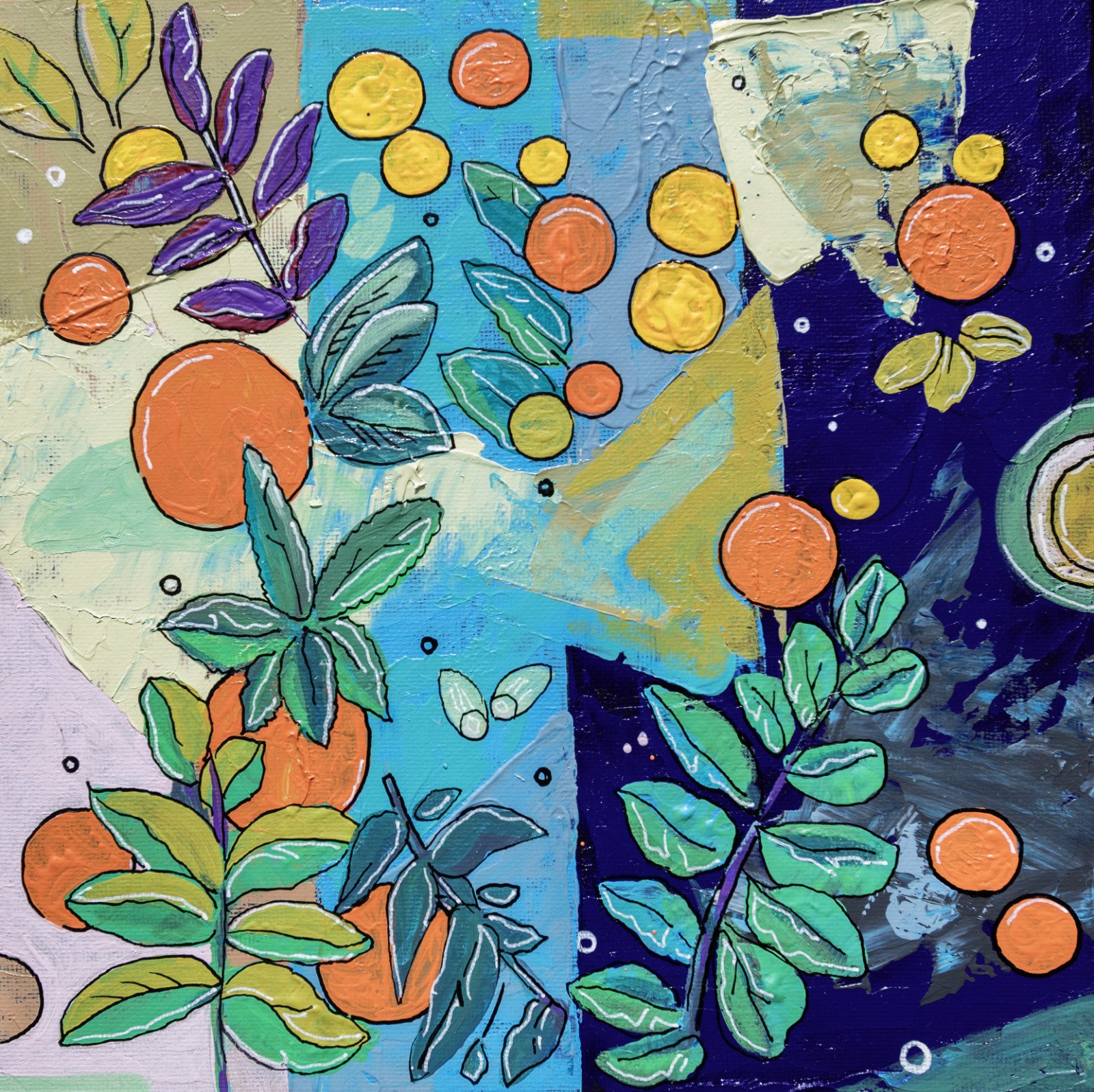 Botanische Abstract, Nacht