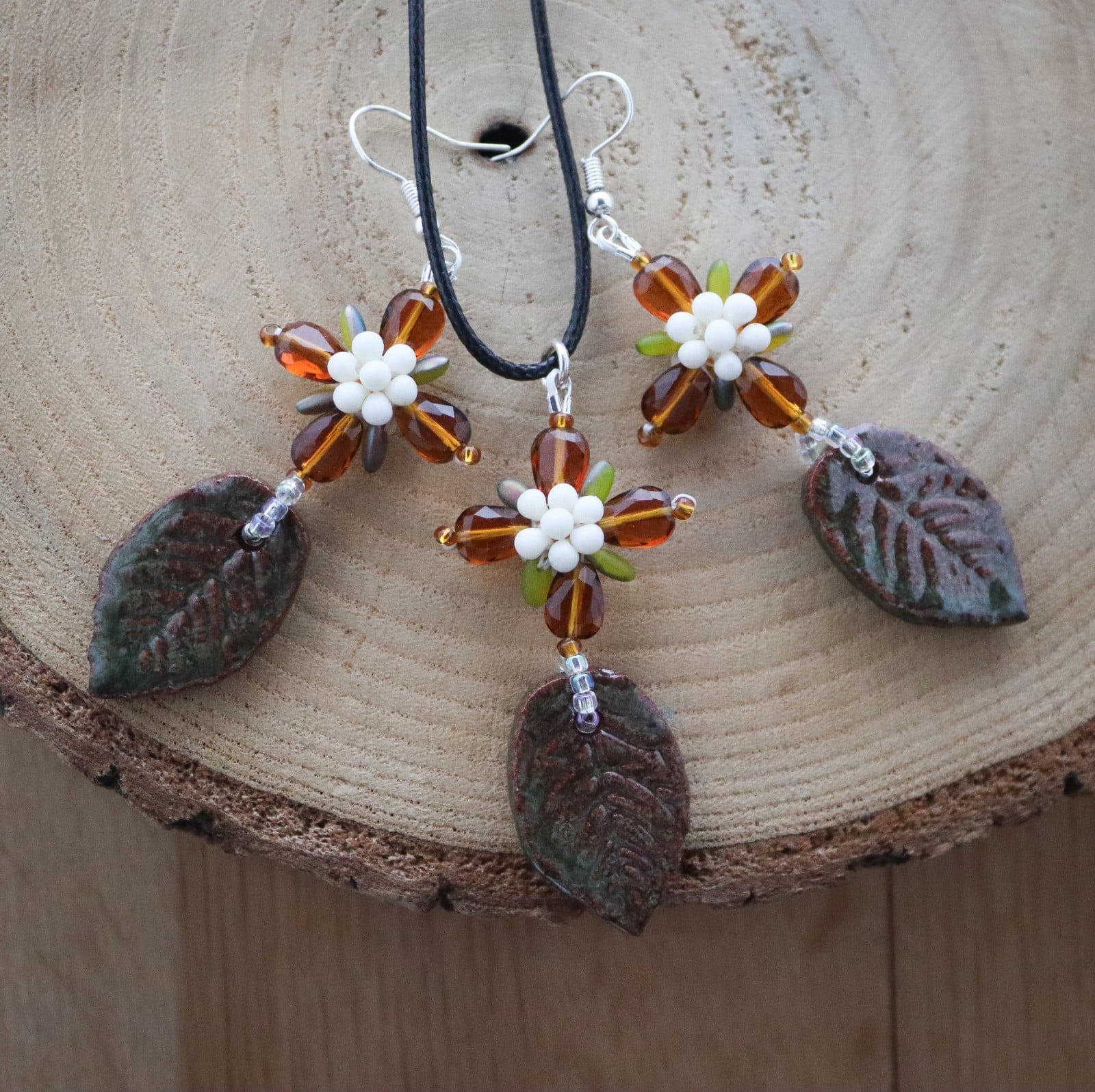 Herfstig & Folk, donkere cottagecore sieraden set