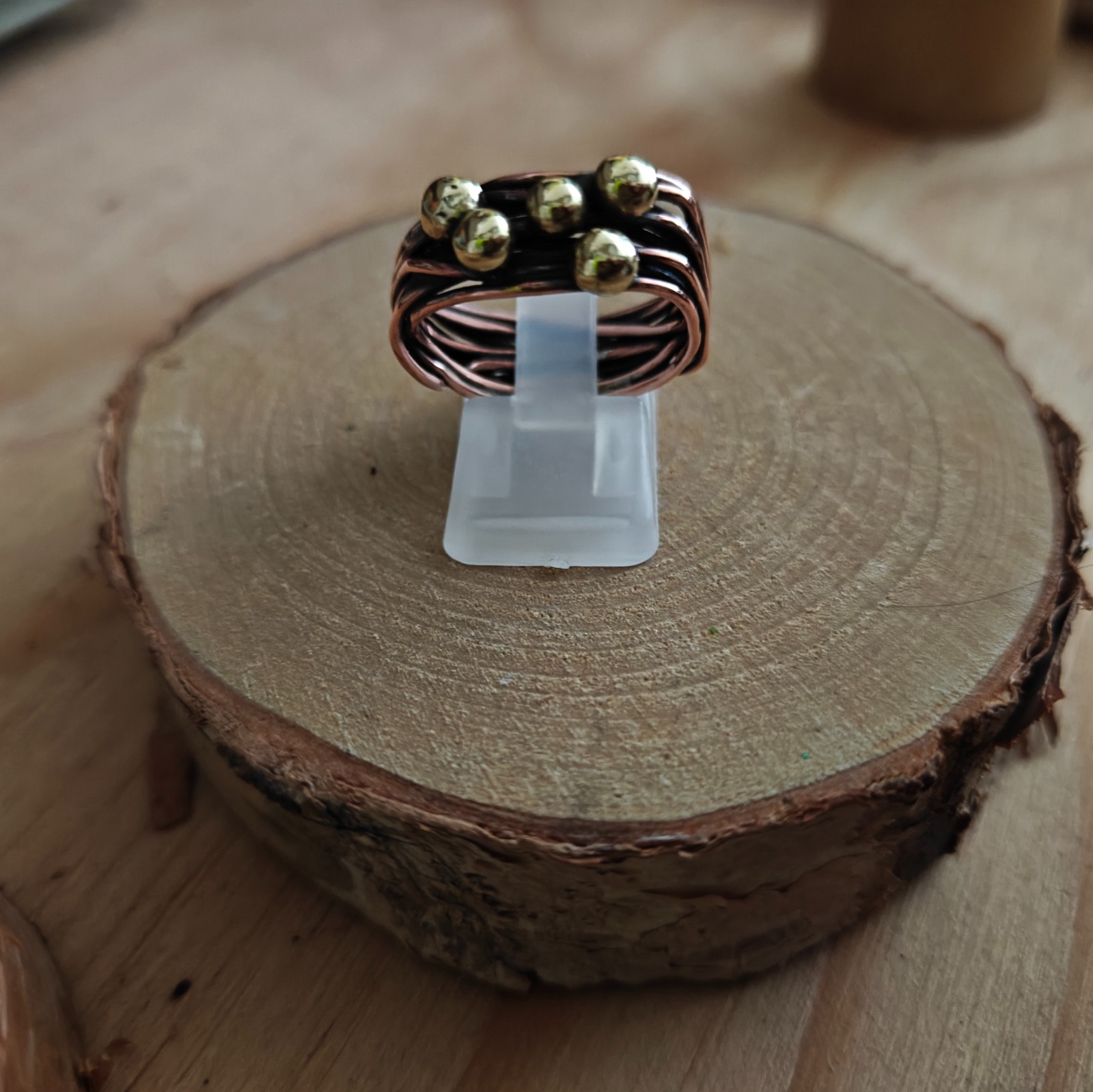 Unieke koperen ring - 118329 Unieke koperen ring