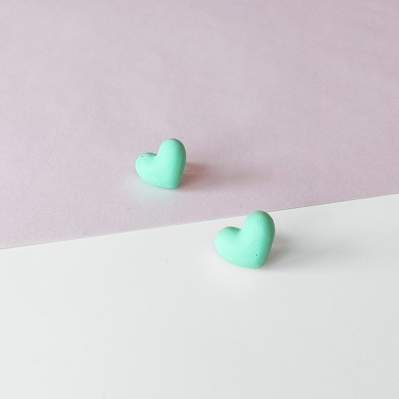 Groene harten oorbellen