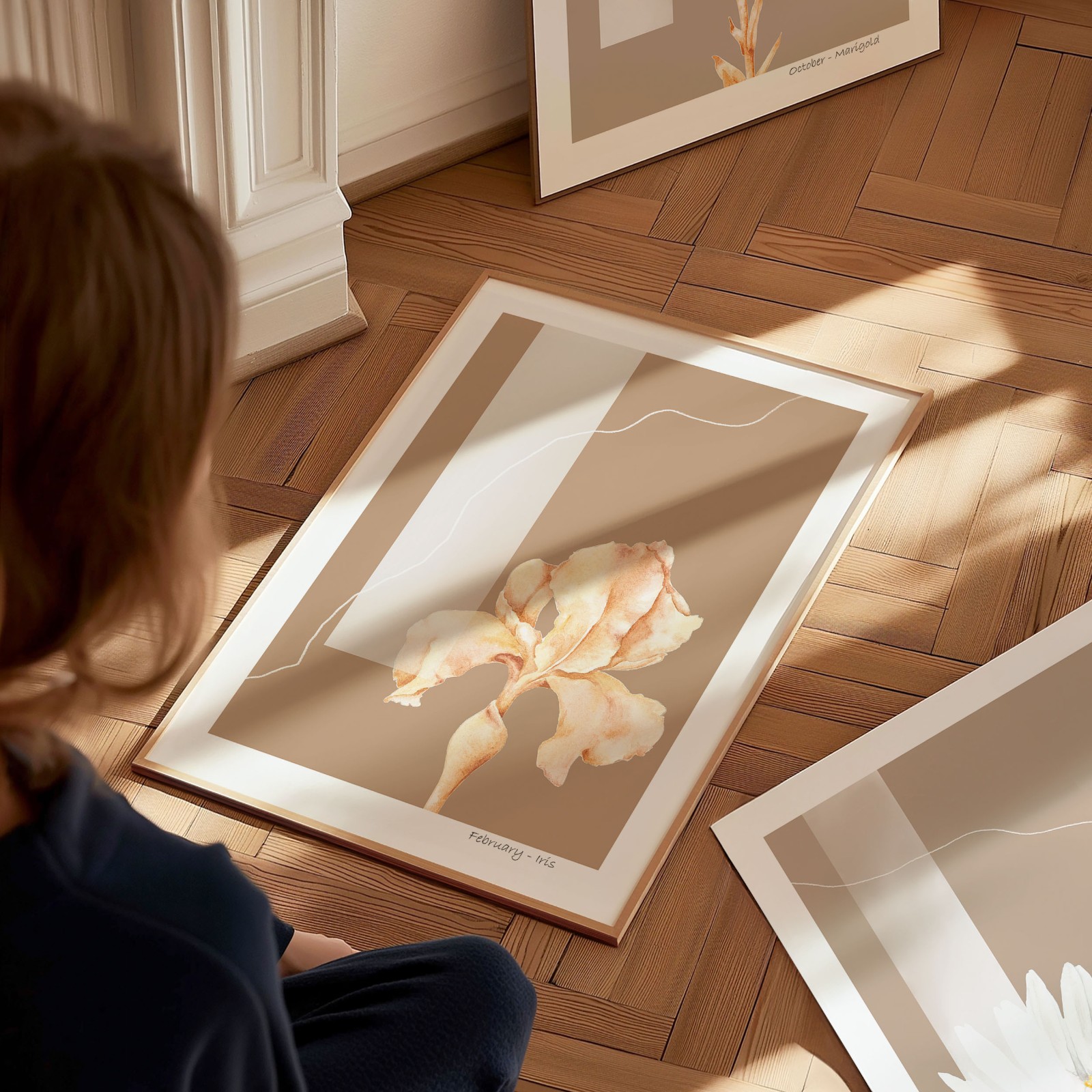 Geboortebloem Februari Iris Fine Art Print - 45225.jpeg Geboortebloem Februari Iris Fine Art Print