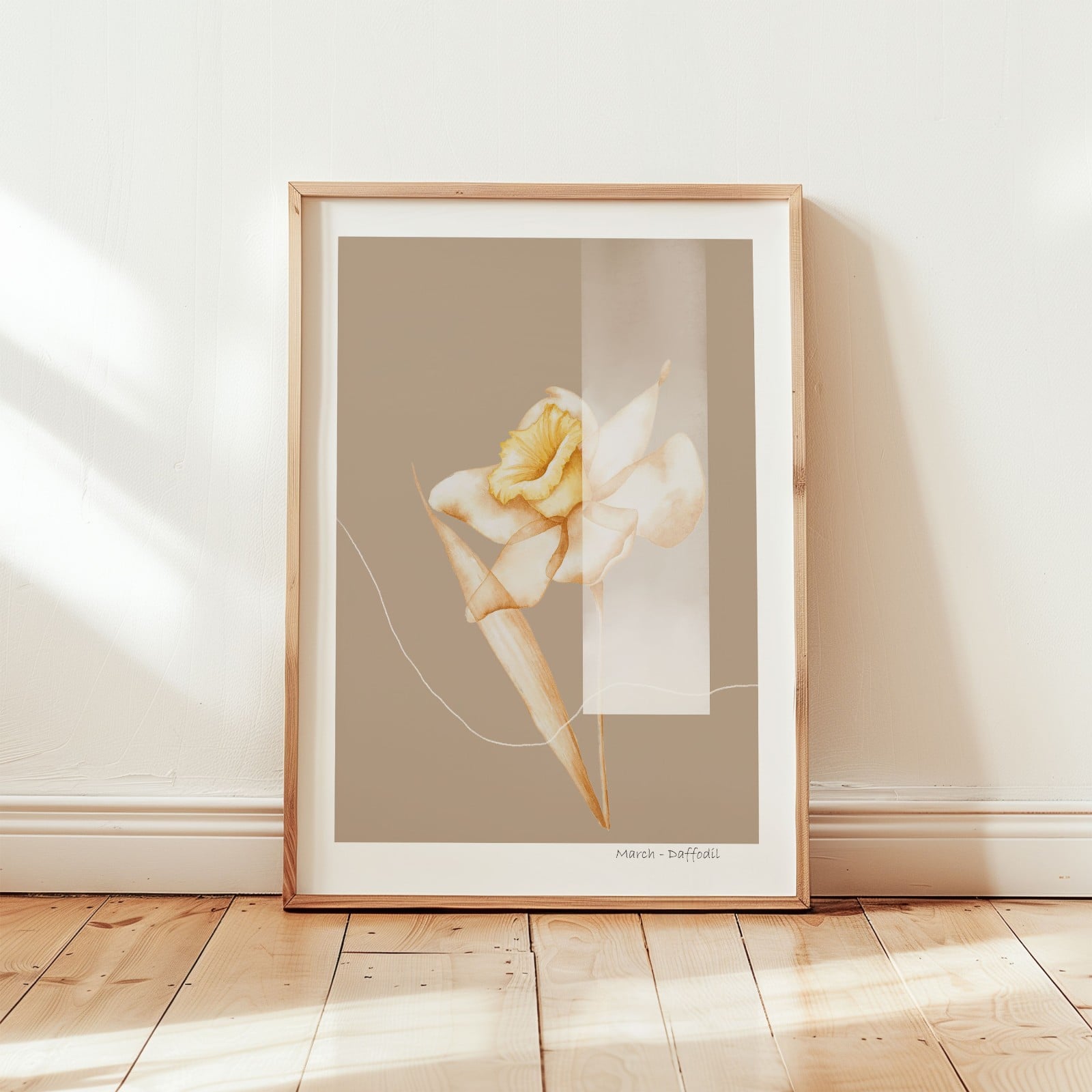 Geboortebloem Maart Narcis Fine Art Print