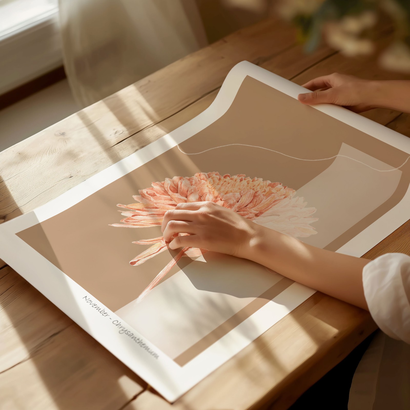 Geboortebloem November Chrysant Fine Art Print - 45311.jpeg Geboortebloem November Chrysant Fine Art Print