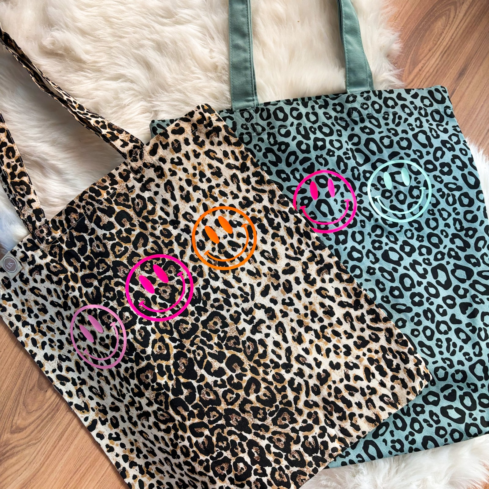 Bag -  leopard smileys