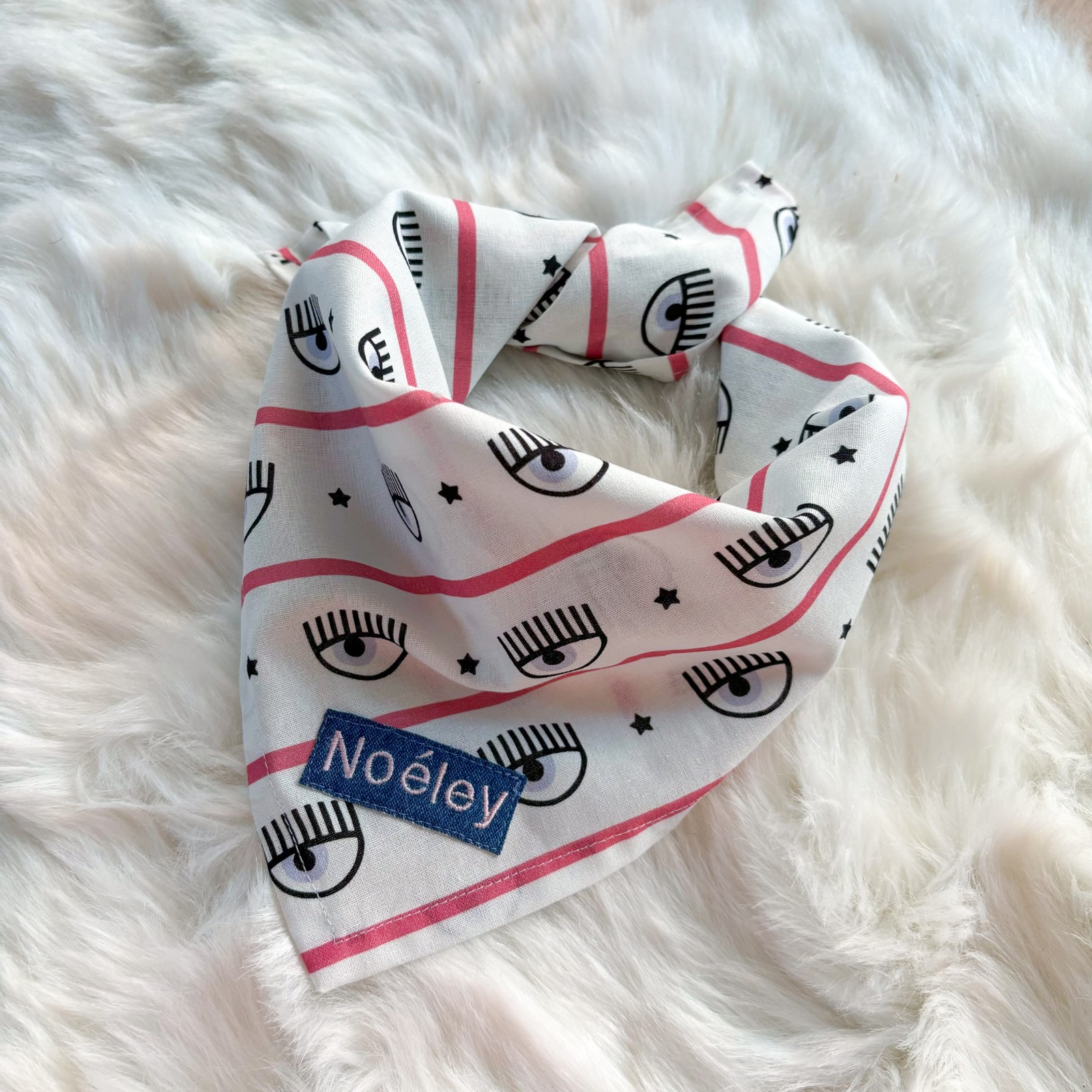 Bandana - eyes pink - 48242.jpeg Bandana - eyes pink