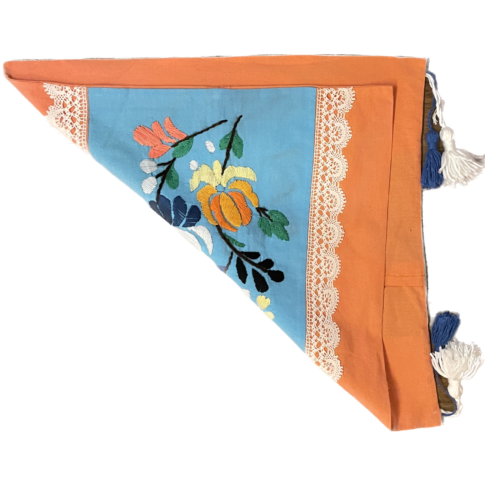 Geborduurd terra kleur katoen kussenhoes met borduursels - 53257.jpeg Katoen kussenhoes met borduursels