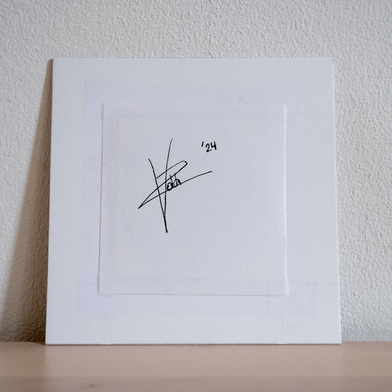 Klein schilderij blauw