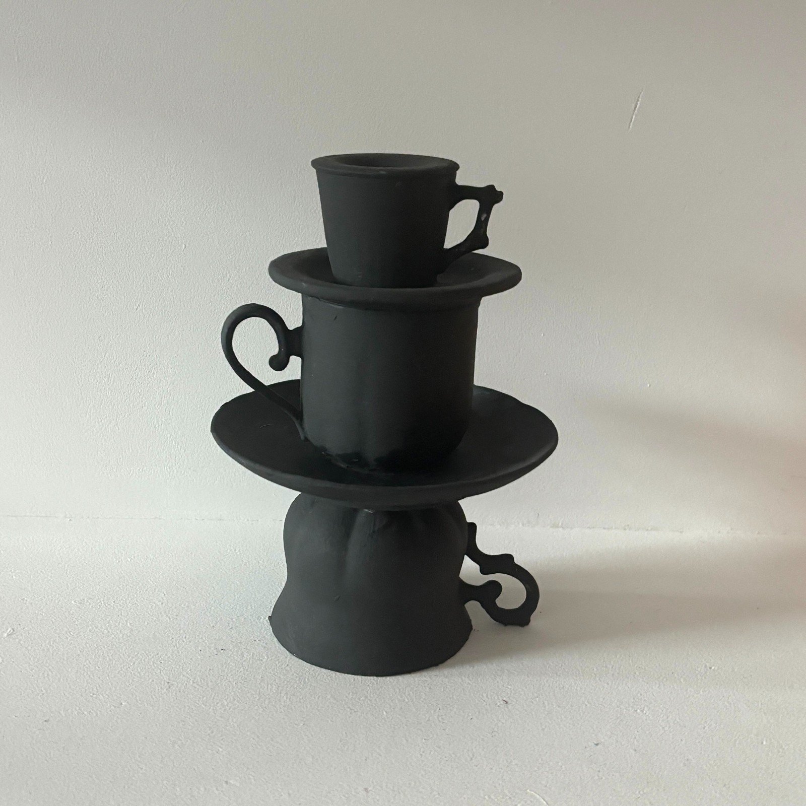 Stoere zwarte kandelaar handgemaakt - 54866.jpeg Stoere zwarte kandelaar handgemaakt