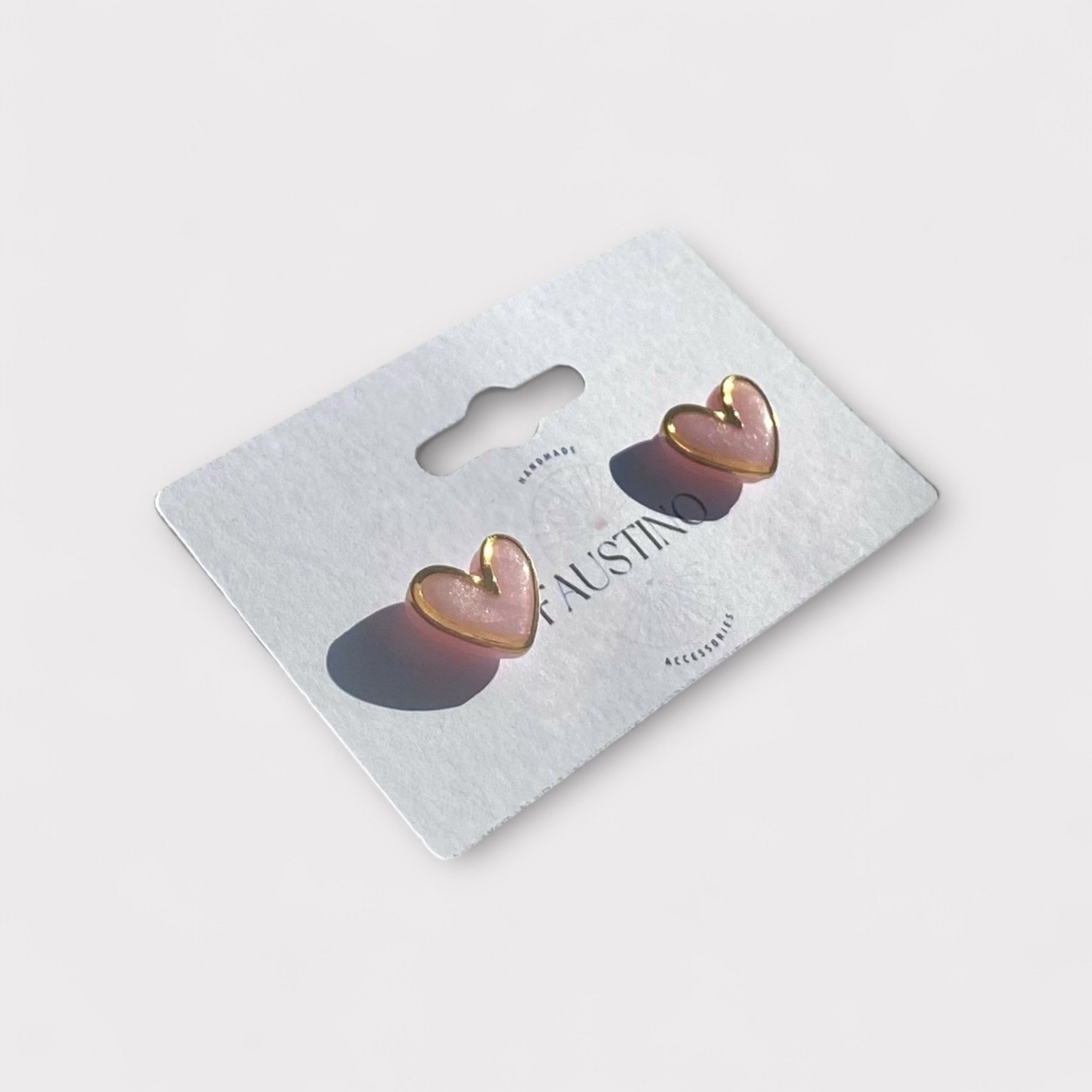 Hart Stud Oorbellen oorknopjes sieraad 18 Karaat Verguld cadeau geschenk verjaardag