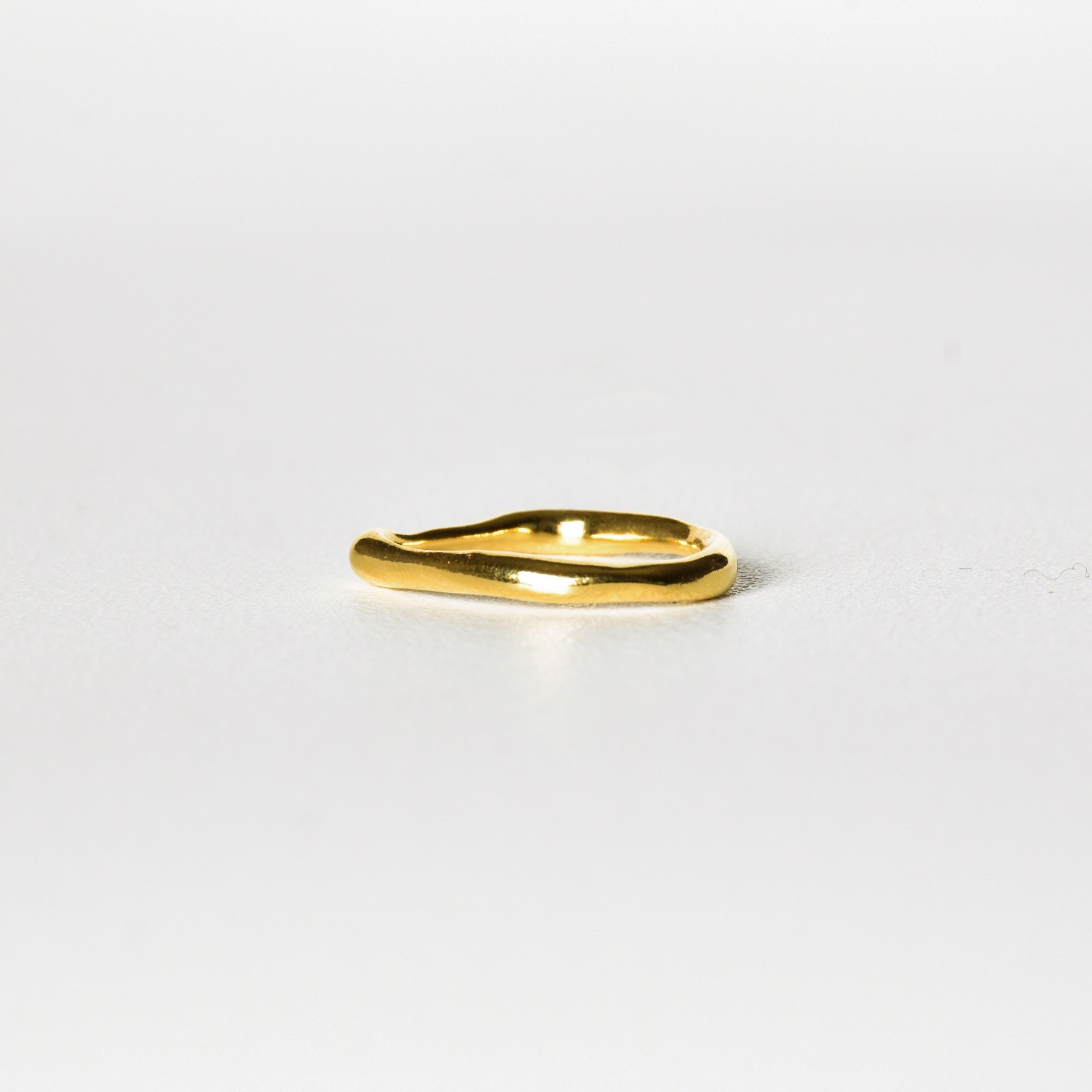 Ring - LIQUID -  verguld zilver