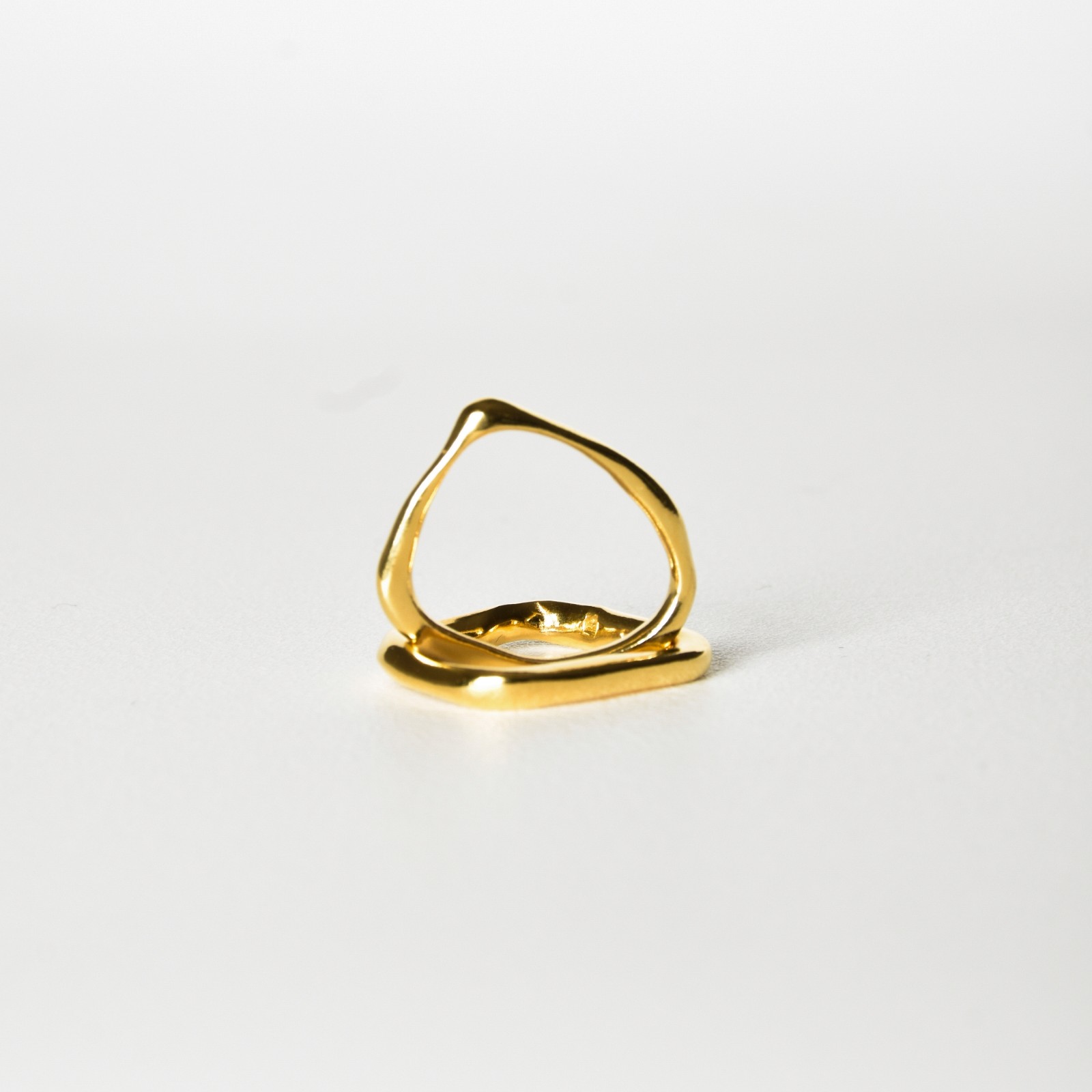 Ring - LIQUID -  verguld zilver