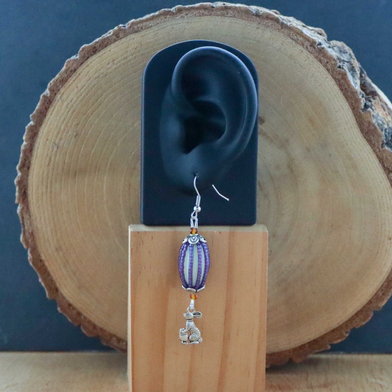 Lange oorbellen met paaseieren en konijnenbedeles voor Pasen - 69135.jpeg Lange oorbellen met paaseieren en konijnen bedels voor Pasen