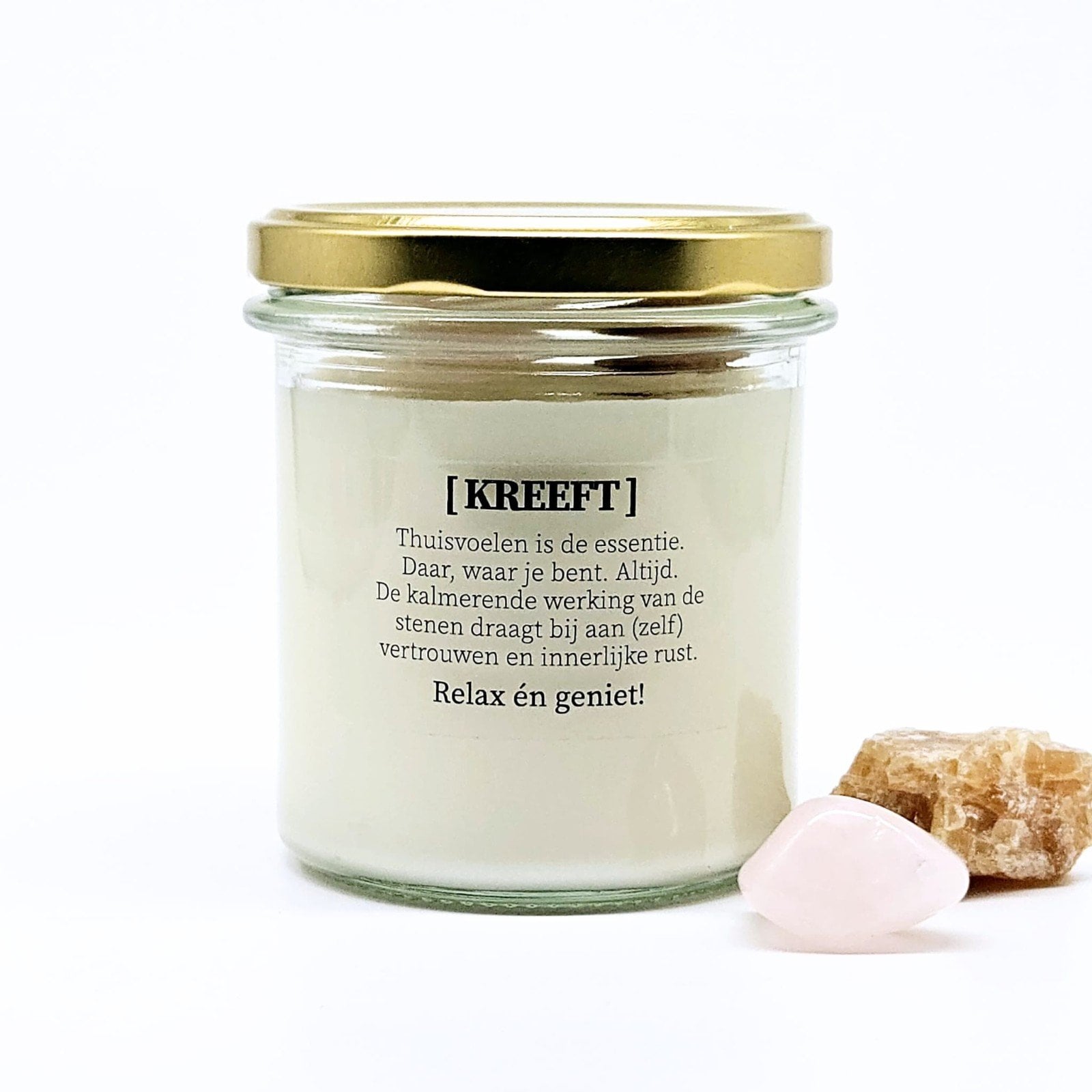 Sterrenbeeld geurkaars met edelstenen - Kreeft