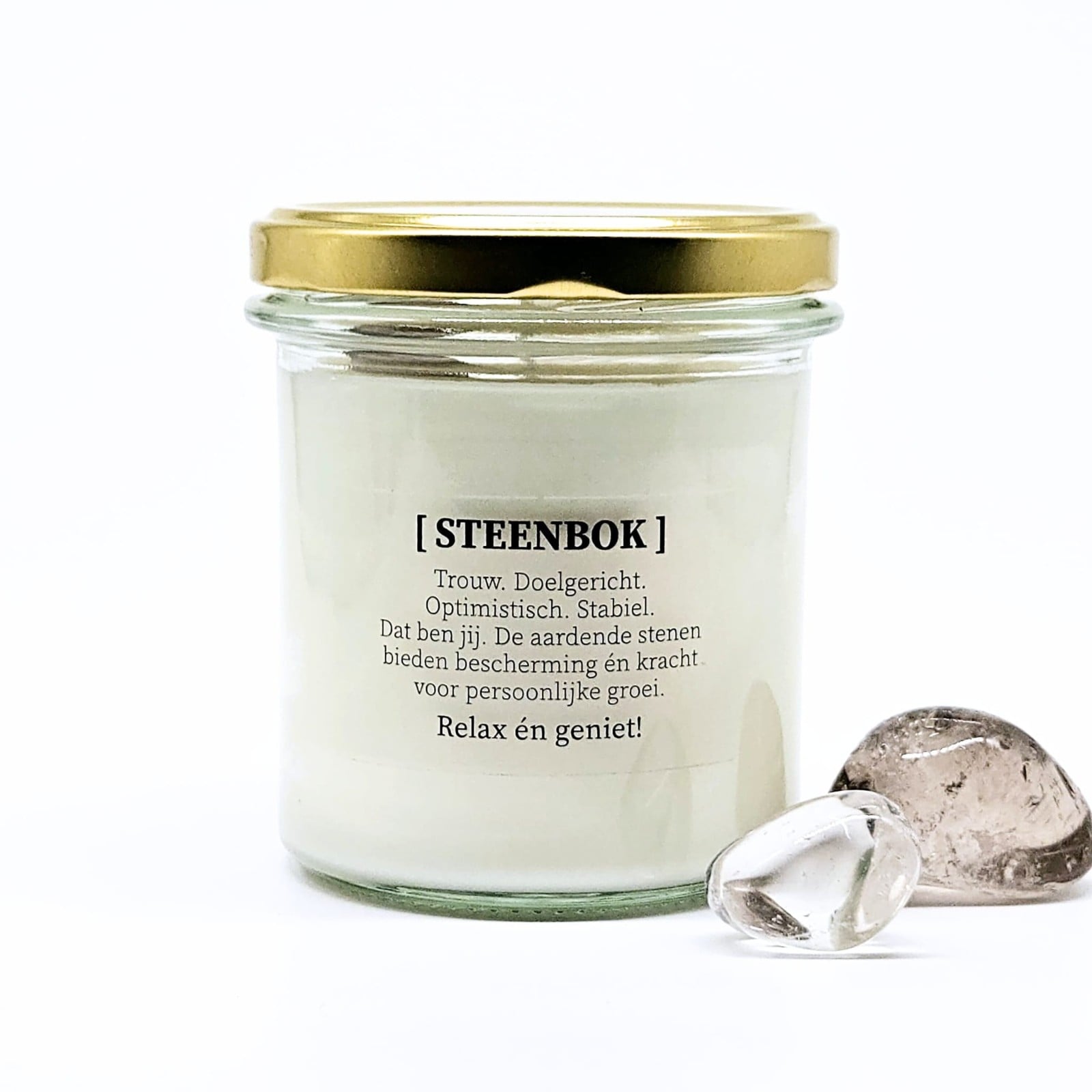 Sterrenbeeld geurkaars met edelstenen - Steenbok - 74889.jpeg Sterrenbeeld geurkaars met edelstenen - Steenbok