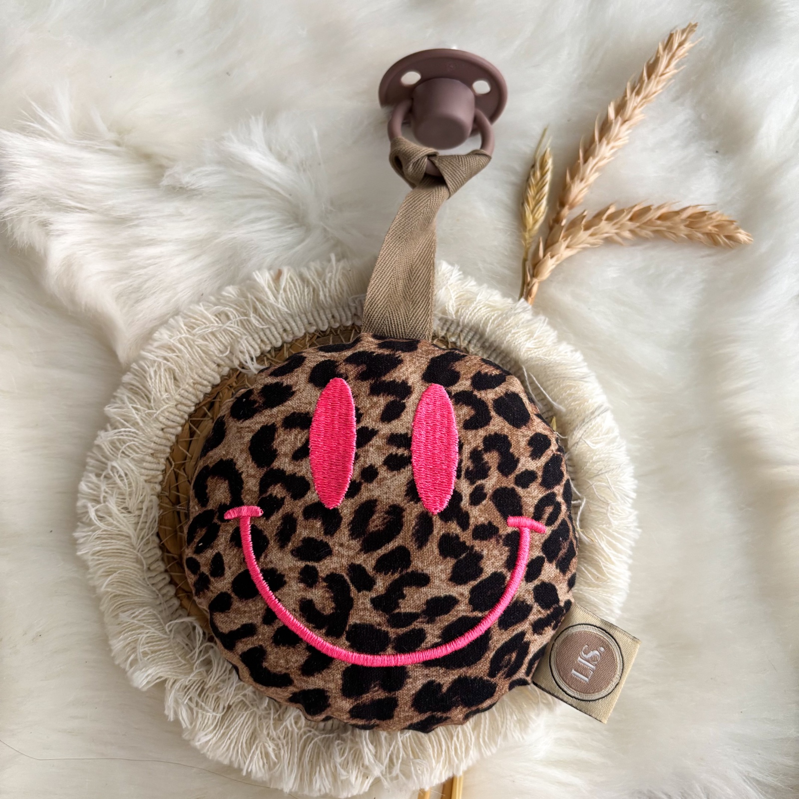 Speenkoord Smiley - leopard II