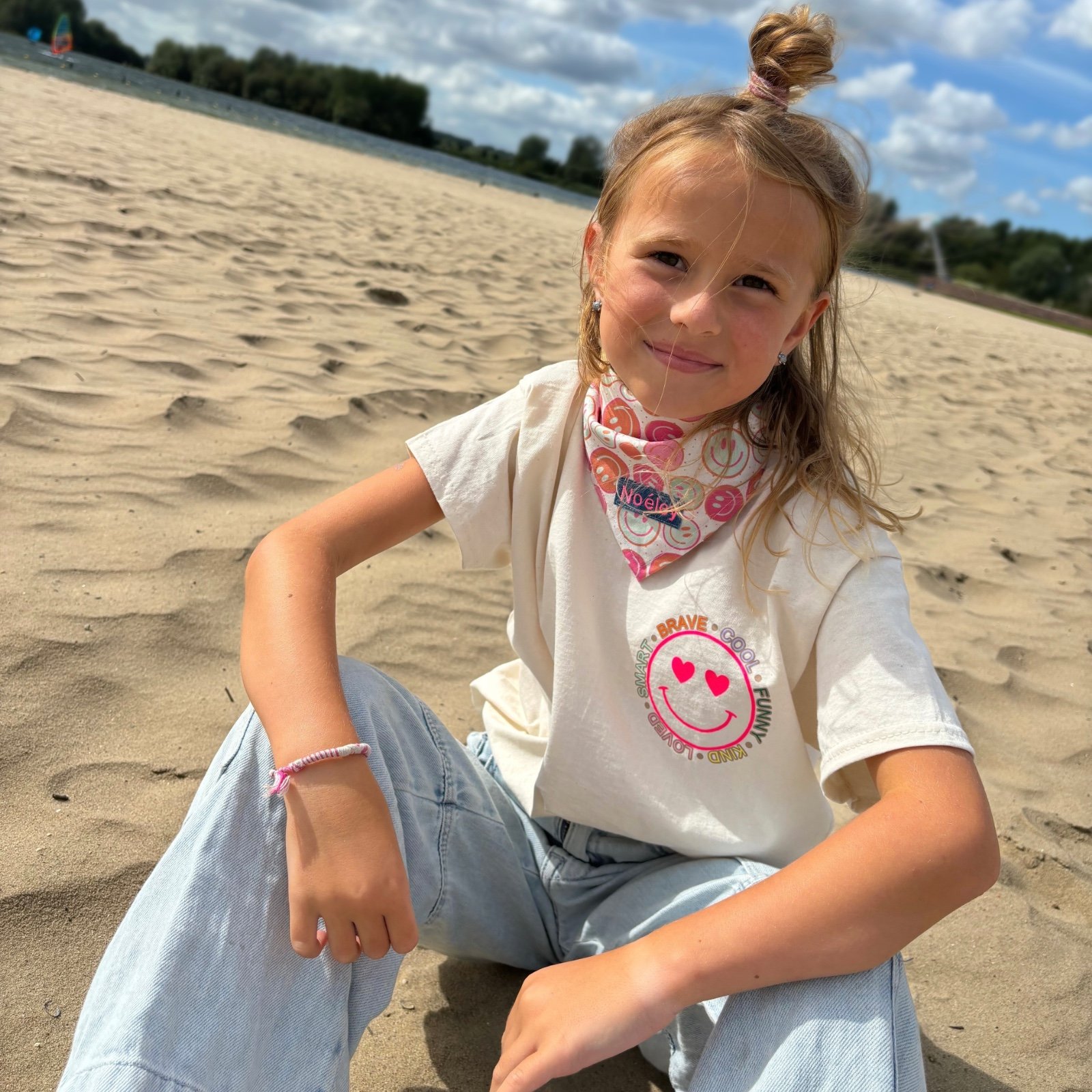 T-shirt Smiley - neon pink - 77478 T-shirt Smiley - neon pink